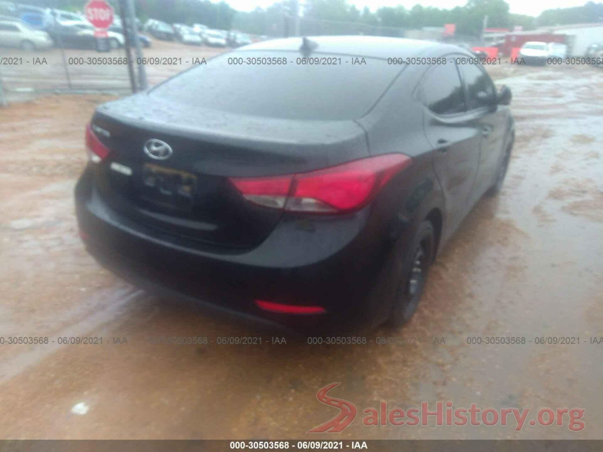 5NPDH4AE7GH716547 2016 HYUNDAI ELANTRA