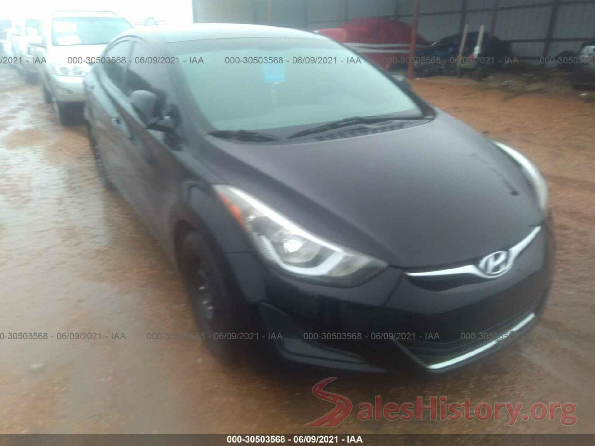 5NPDH4AE7GH716547 2016 HYUNDAI ELANTRA