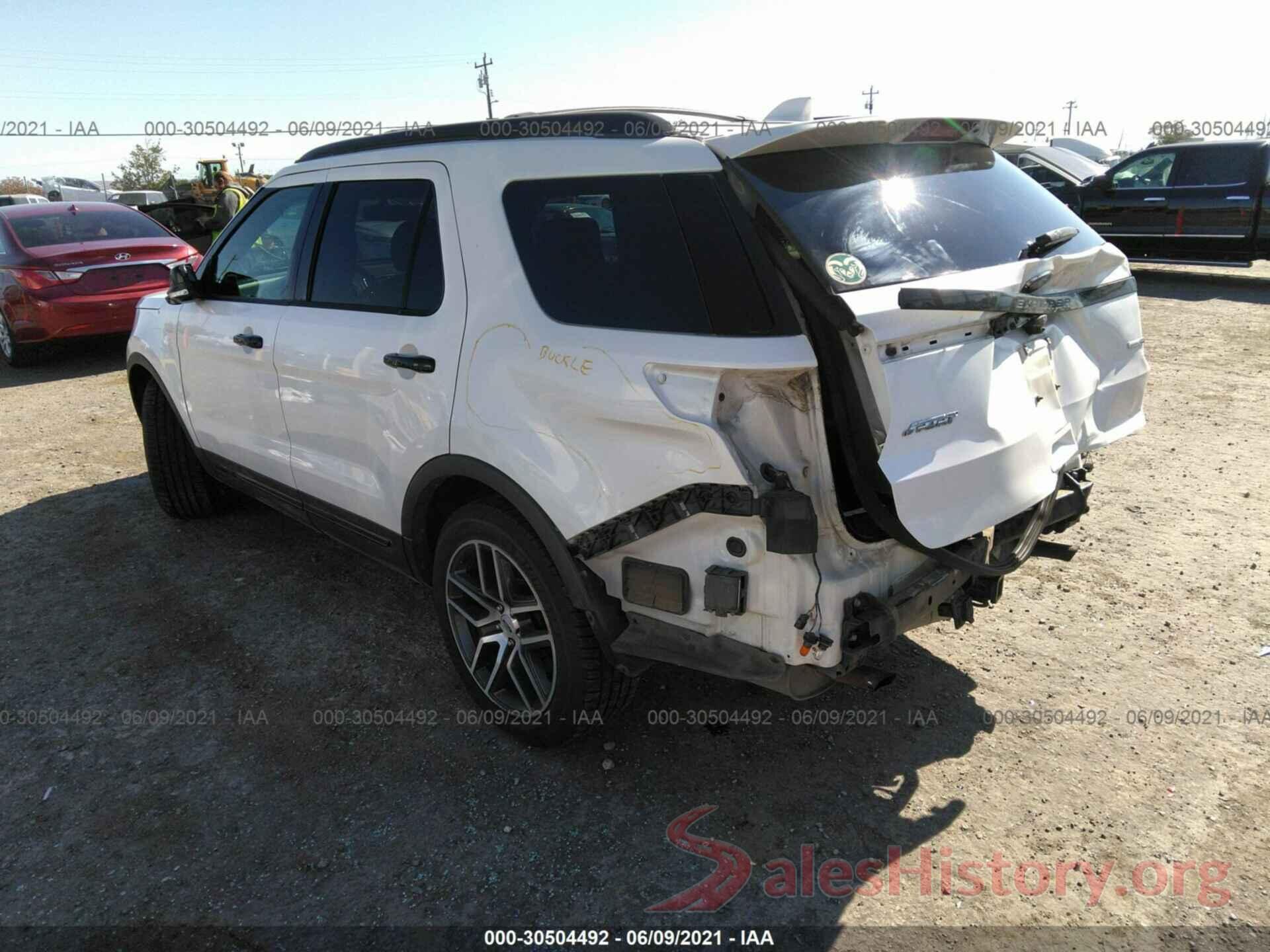 1FM5K8GT3GGA26345 2016 FORD EXPLORER