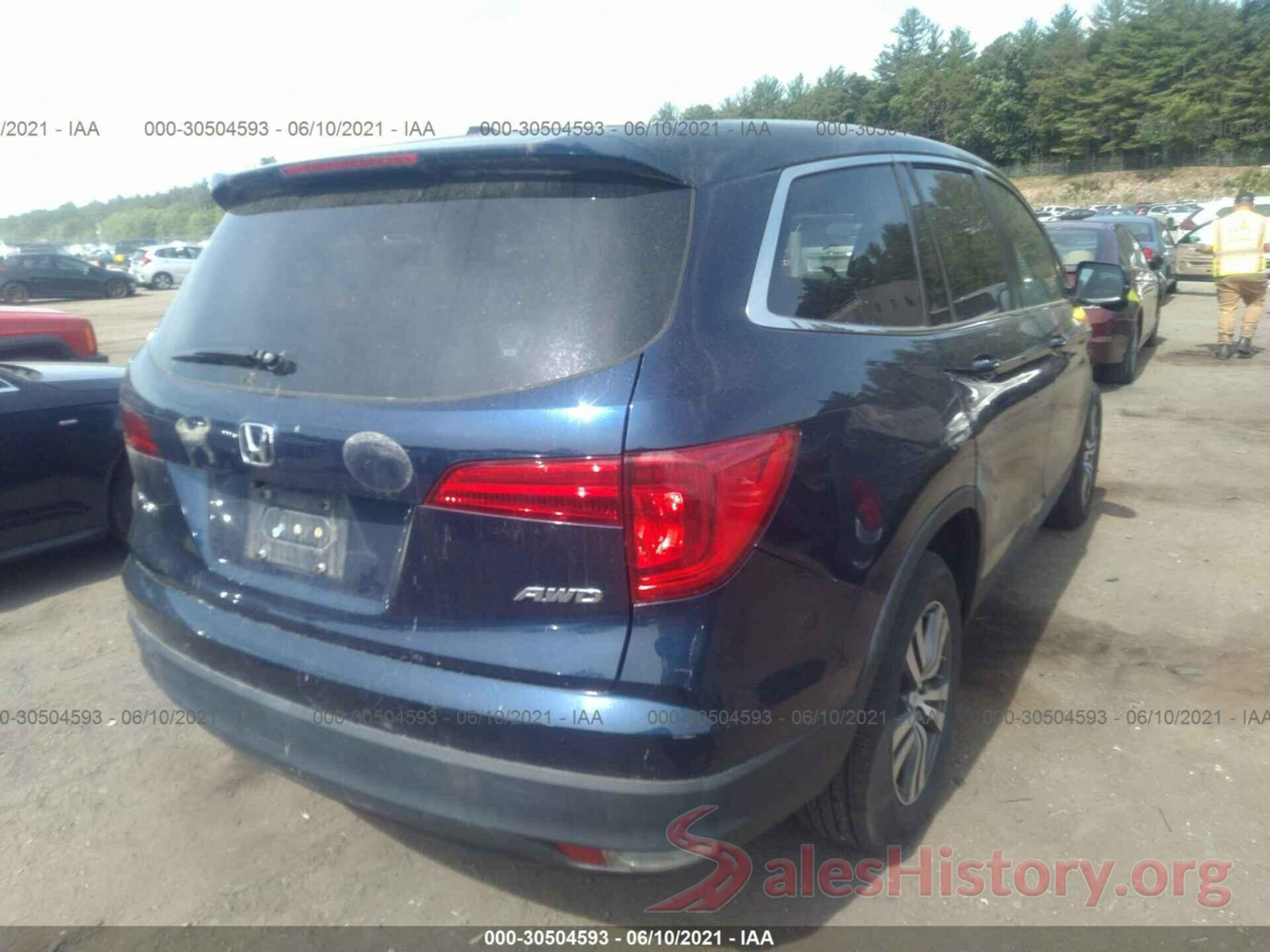 5FNYF6H39GB097519 2016 HONDA PILOT