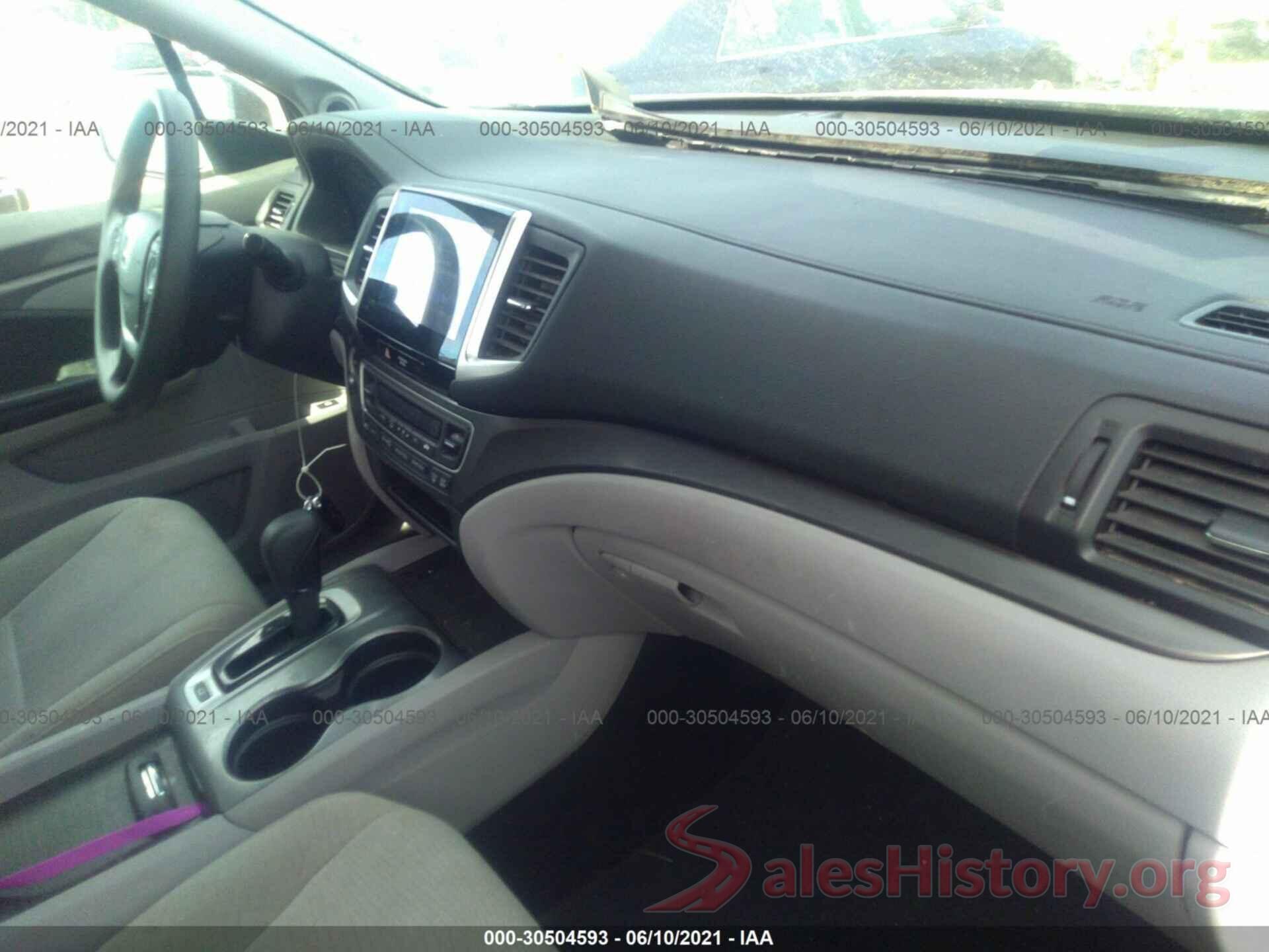 5FNYF6H39GB097519 2016 HONDA PILOT