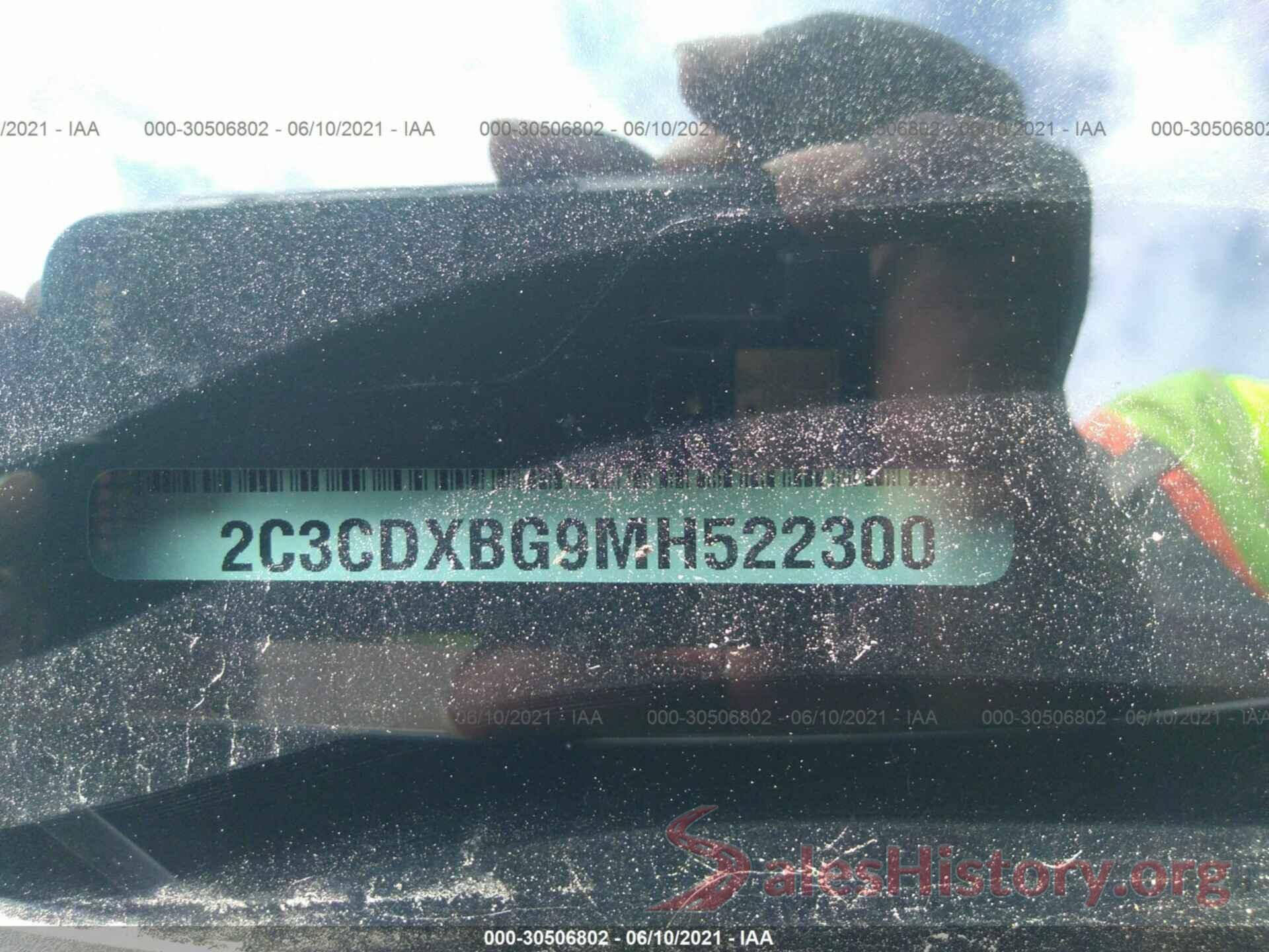 2C3CDXBG9MH522300 2021 DODGE CHARGER