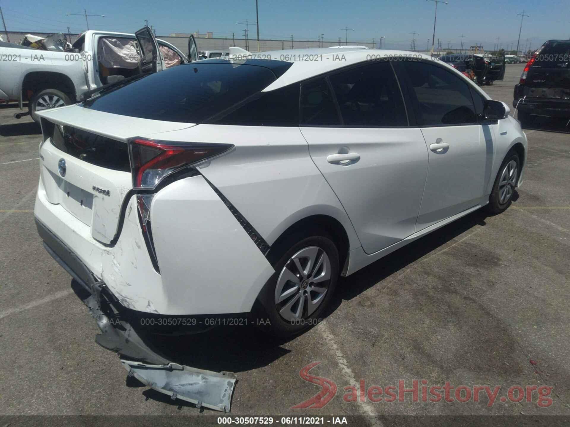 JTDKARFU9G3029090 2016 TOYOTA PRIUS