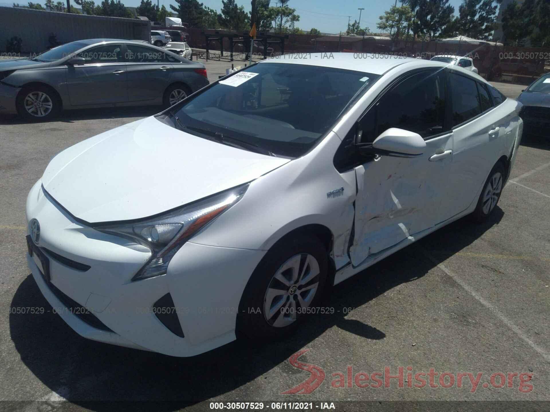 JTDKARFU9G3029090 2016 TOYOTA PRIUS