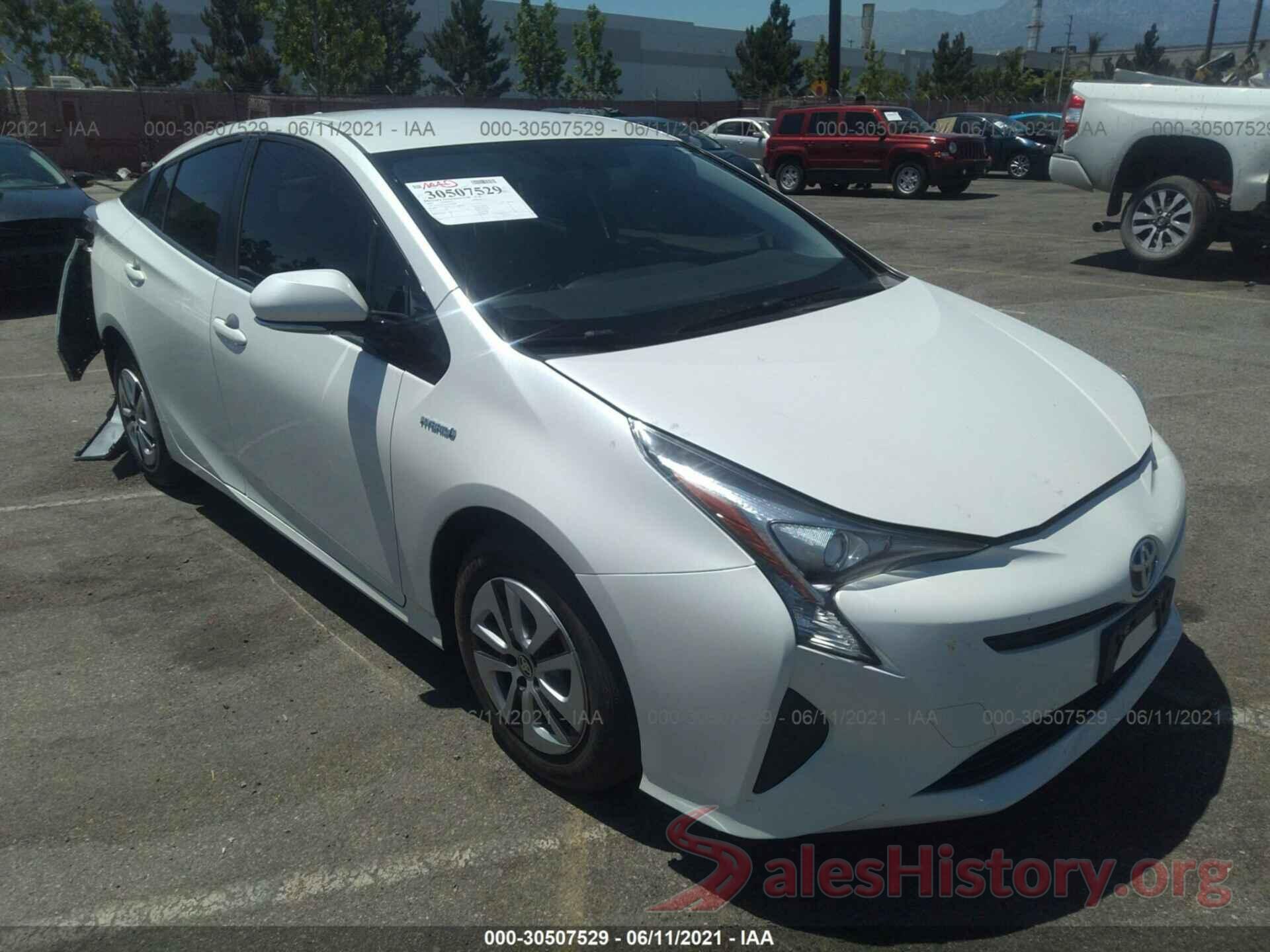 JTDKARFU9G3029090 2016 TOYOTA PRIUS