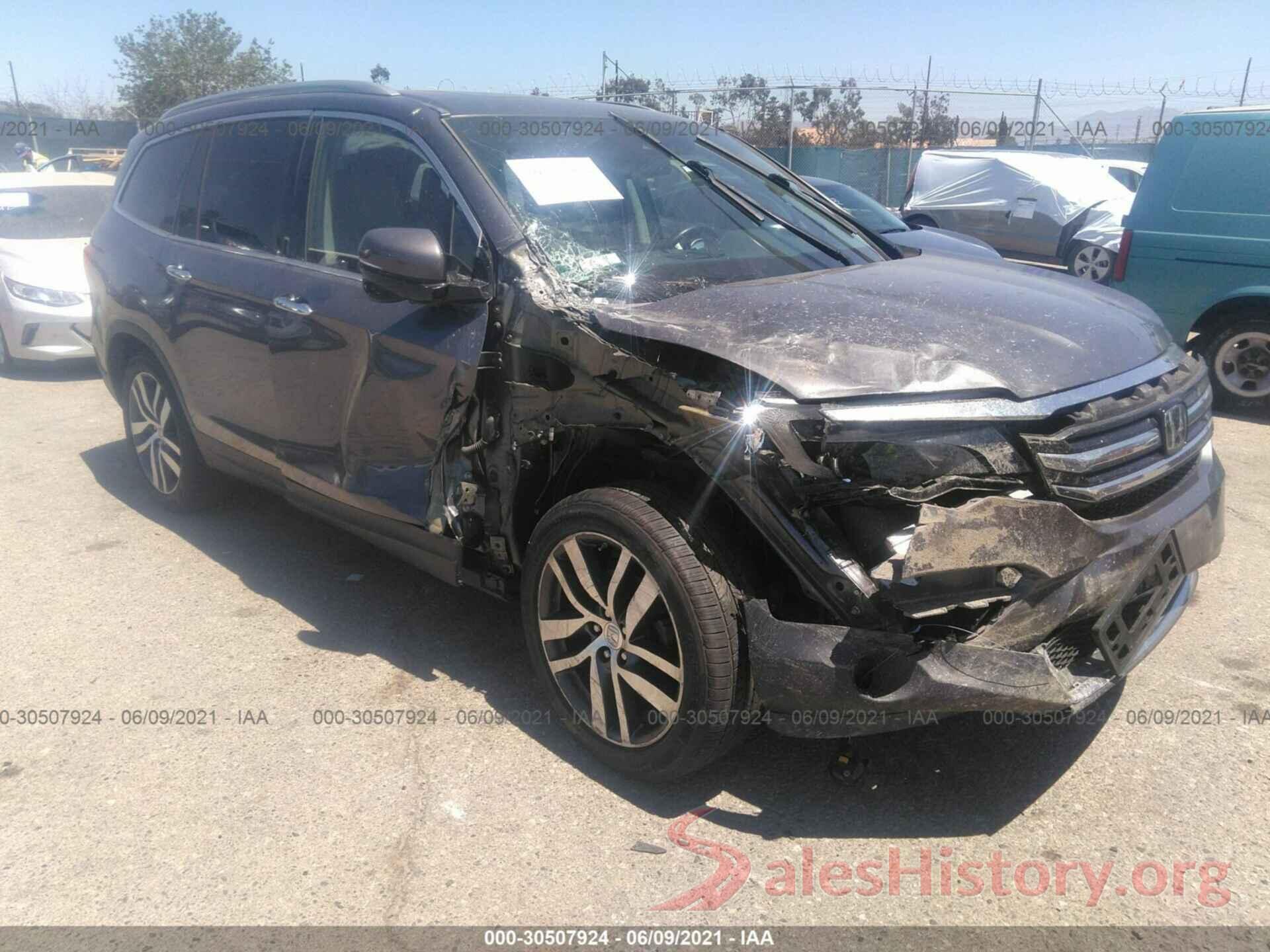 5FNYF6H9XGB006648 2016 HONDA PILOT