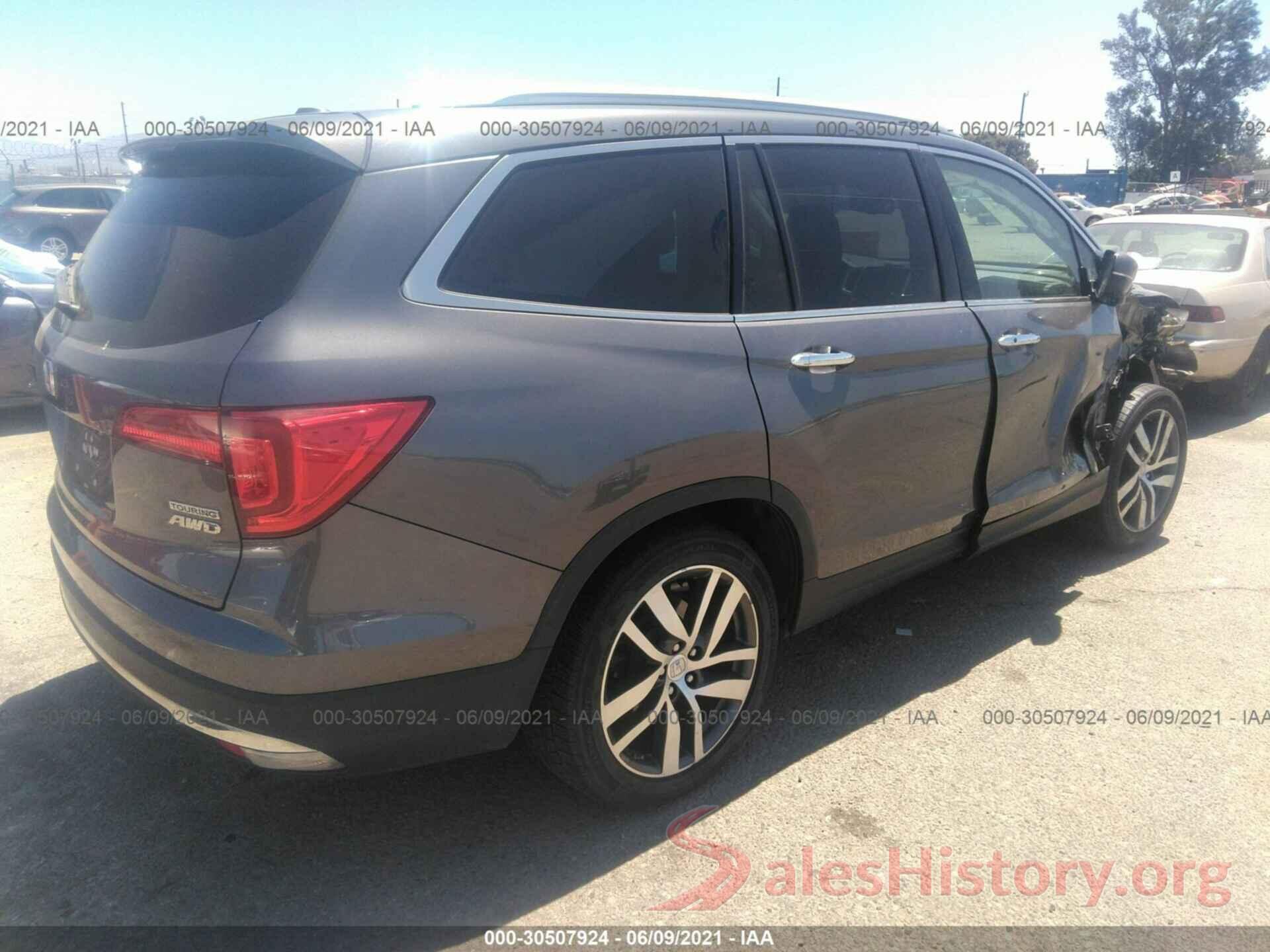 5FNYF6H9XGB006648 2016 HONDA PILOT