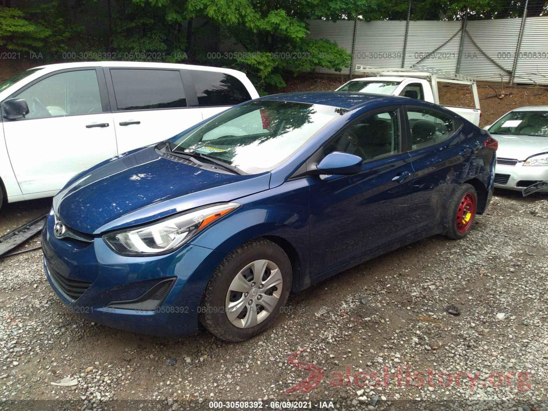 5NPDH4AE3GH753188 2016 HYUNDAI ELANTRA