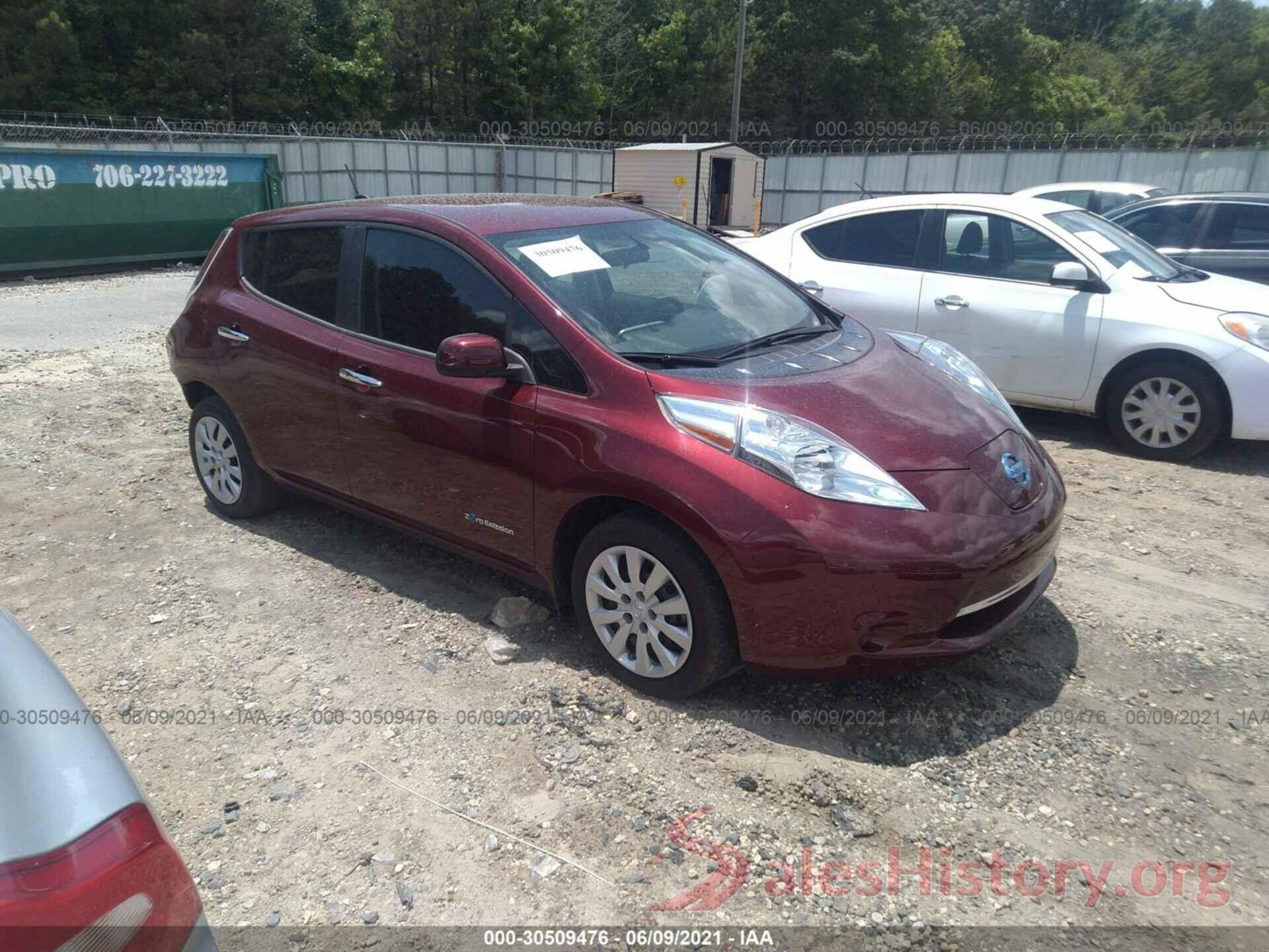 1N4BZ0CP1HC309189 2017 NISSAN LEAF