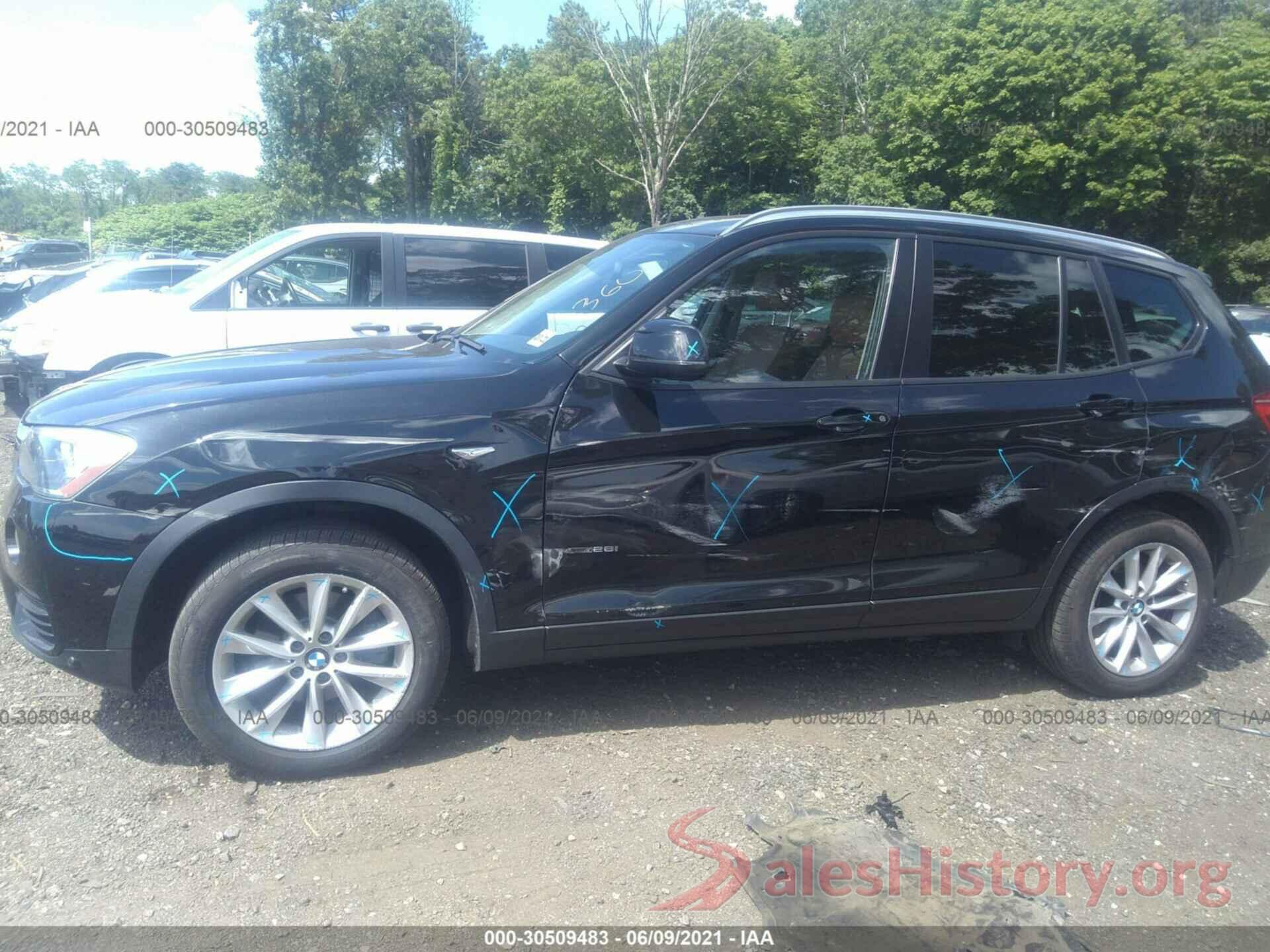 5UXWX9C59H0T06013 2017 BMW X3