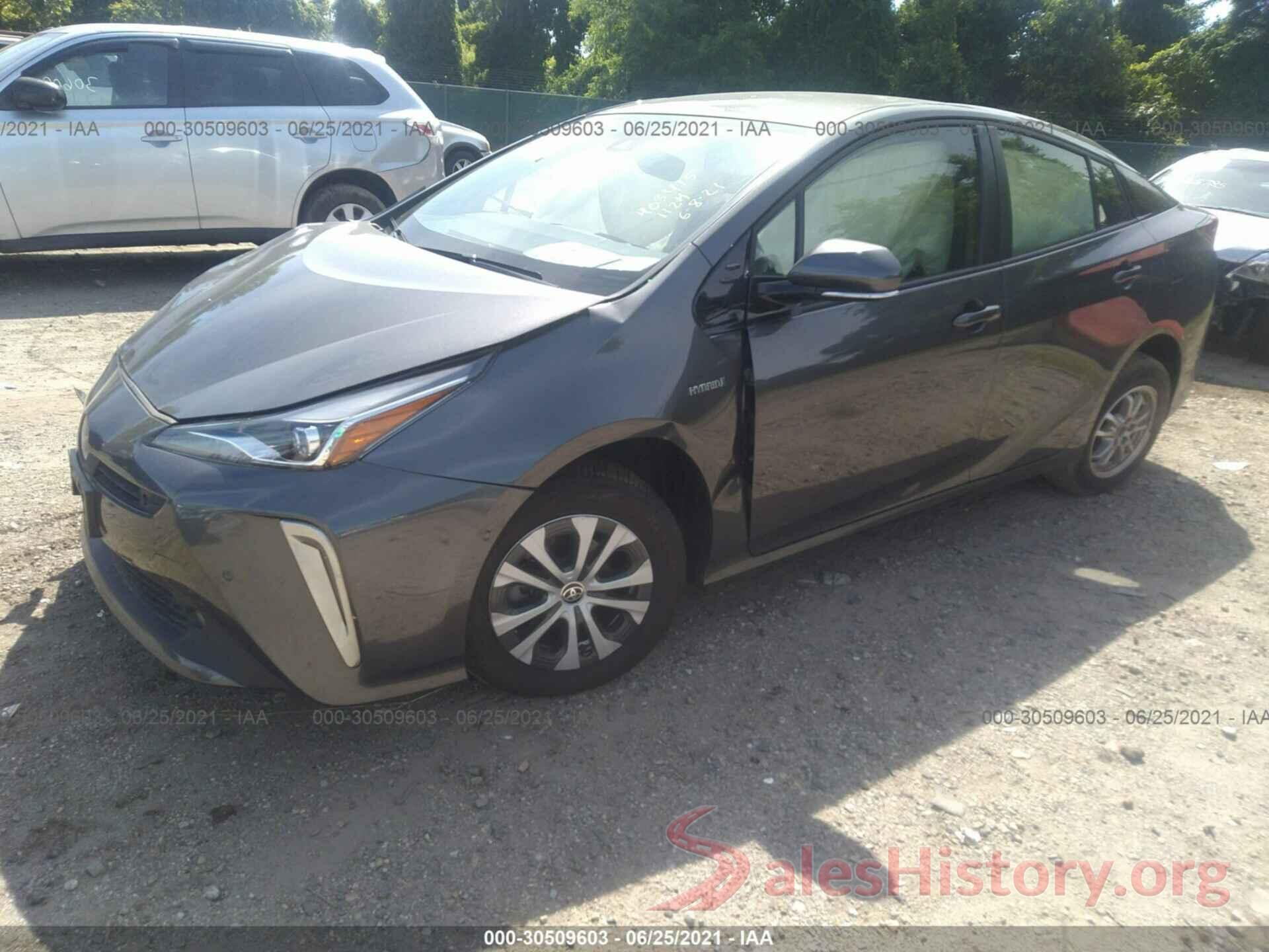 JTDL9RFU2K3008538 2019 TOYOTA PRIUS