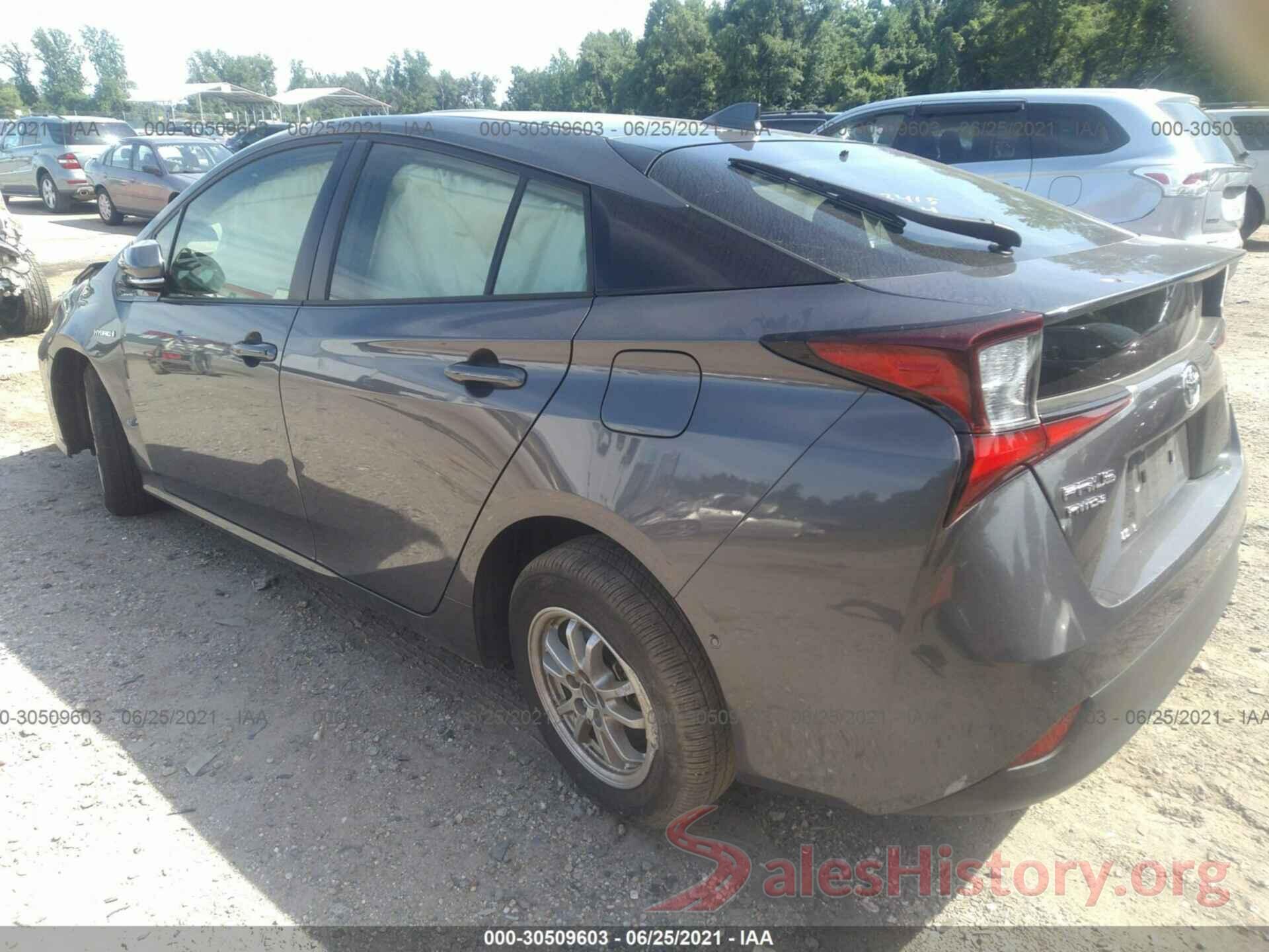 JTDL9RFU2K3008538 2019 TOYOTA PRIUS