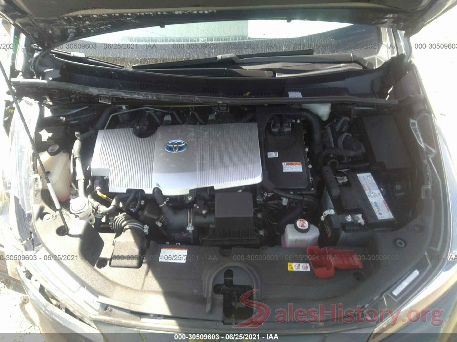 JTDL9RFU2K3008538 2019 TOYOTA PRIUS