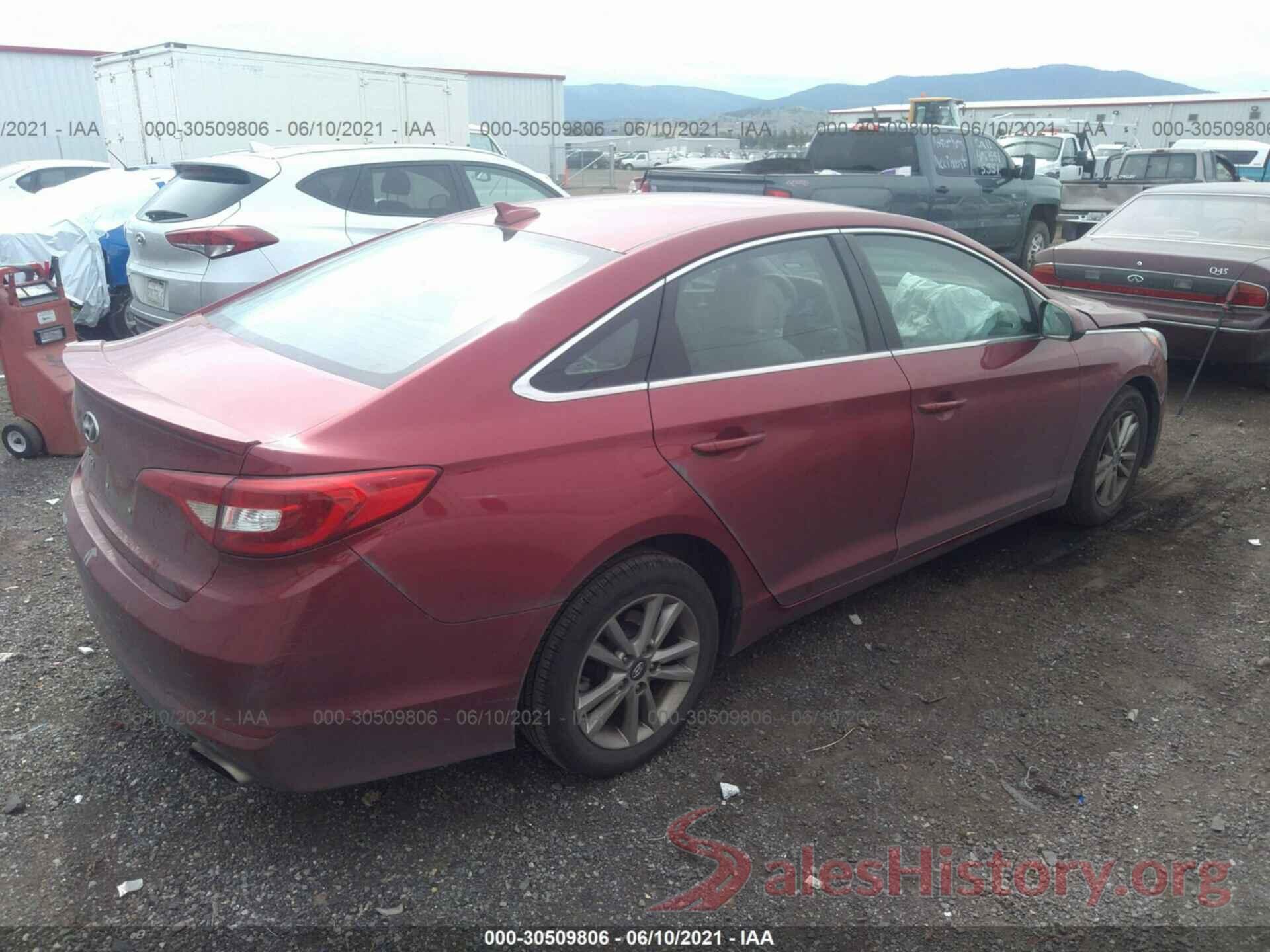 5NPE24AF3GH262408 2016 HYUNDAI SONATA