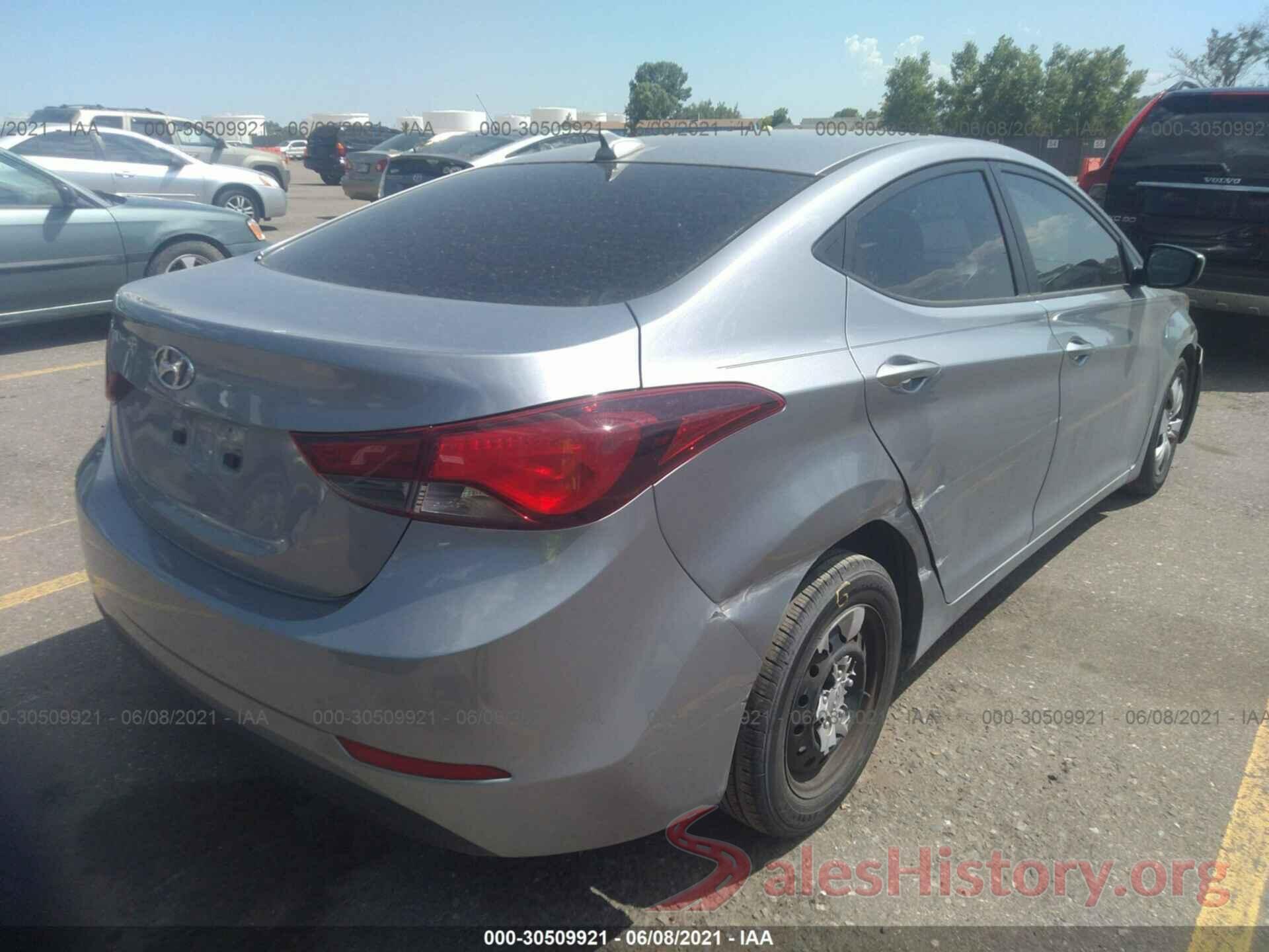 5NPDH4AE9GH759853 2016 HYUNDAI ELANTRA