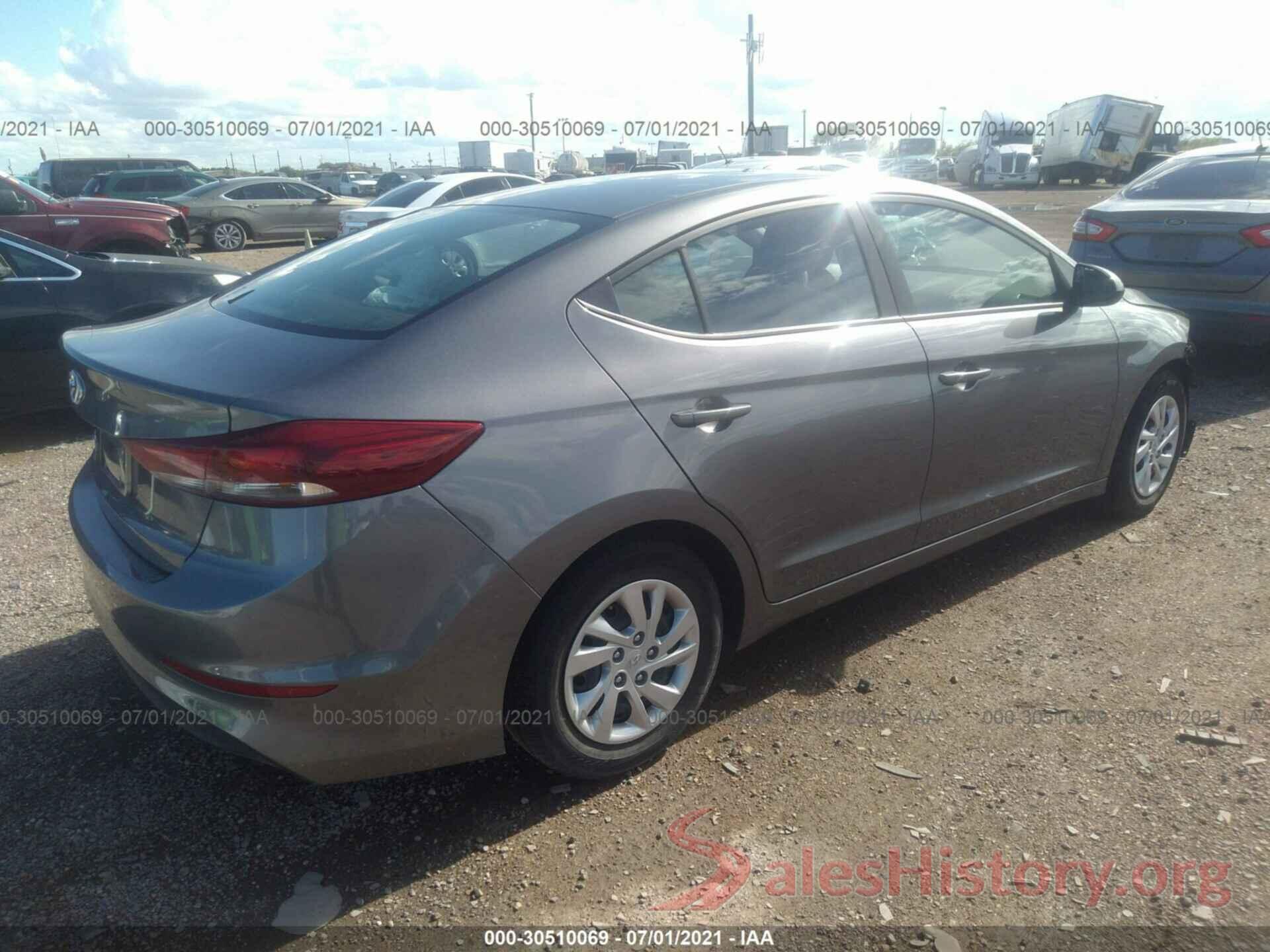 5NPD74LF7JH271937 2018 HYUNDAI ELANTRA