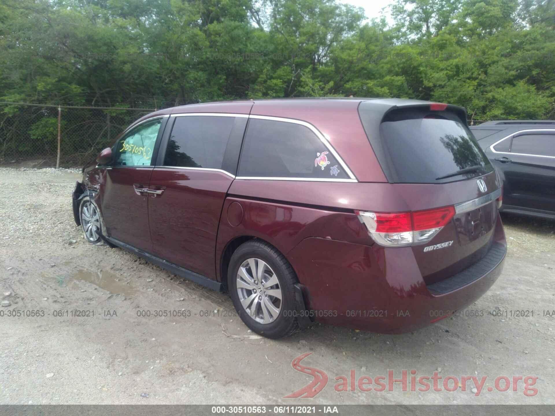 5FNRL5H48GB165132 2016 HONDA ODYSSEY