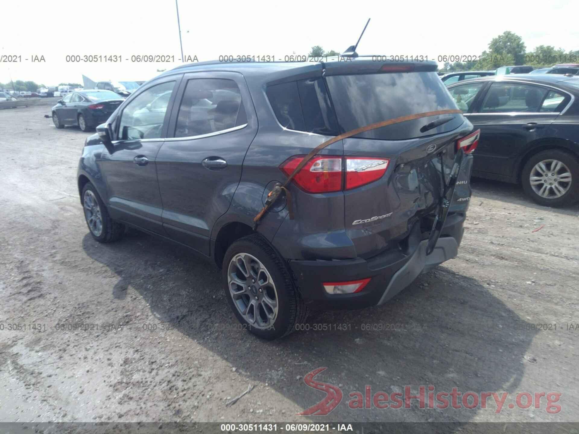 MAJ6S3KL7KC306892 2019 FORD ECOSPORT