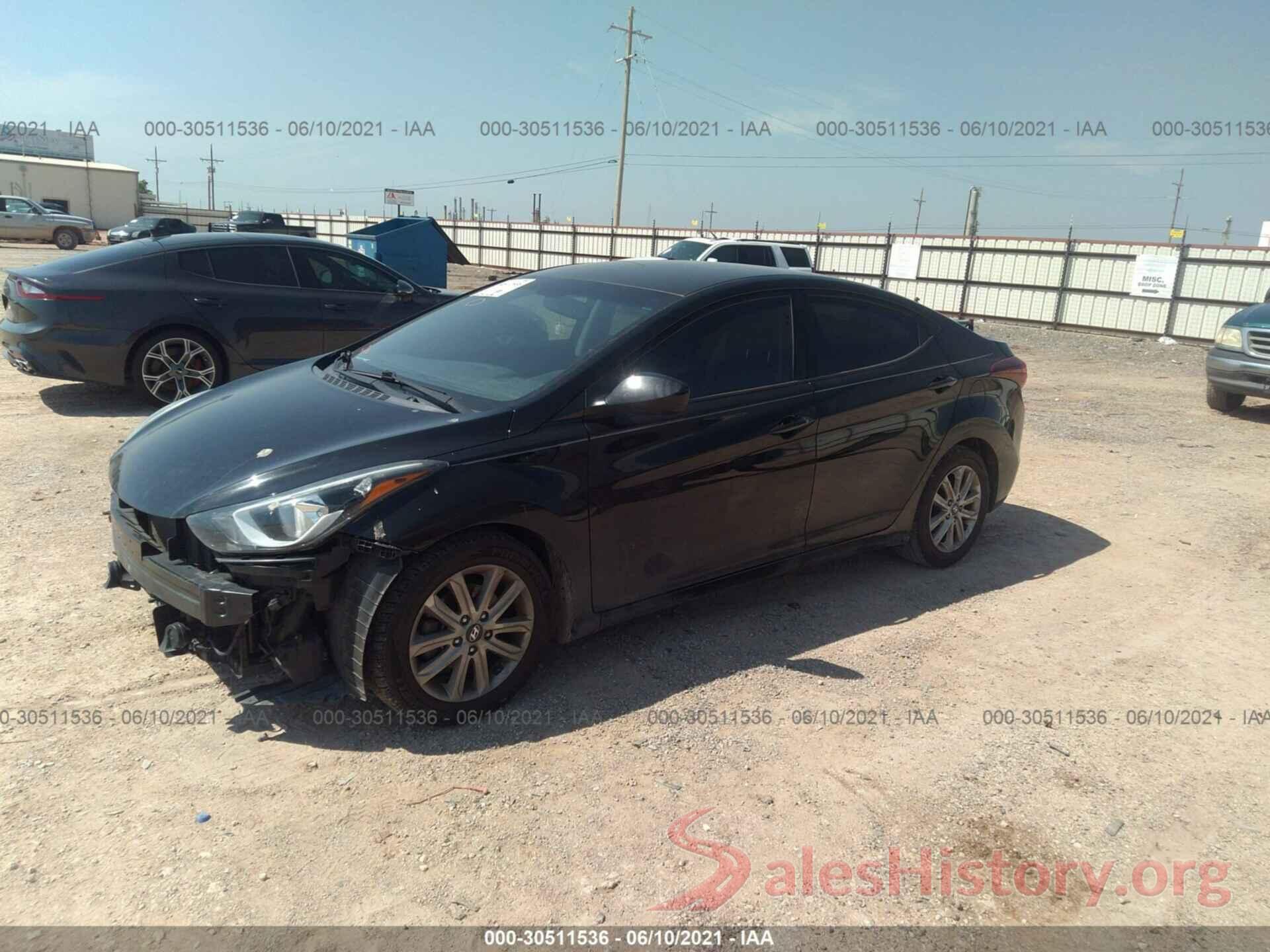 KMHDH4AE8GU530159 2016 HYUNDAI ELANTRA