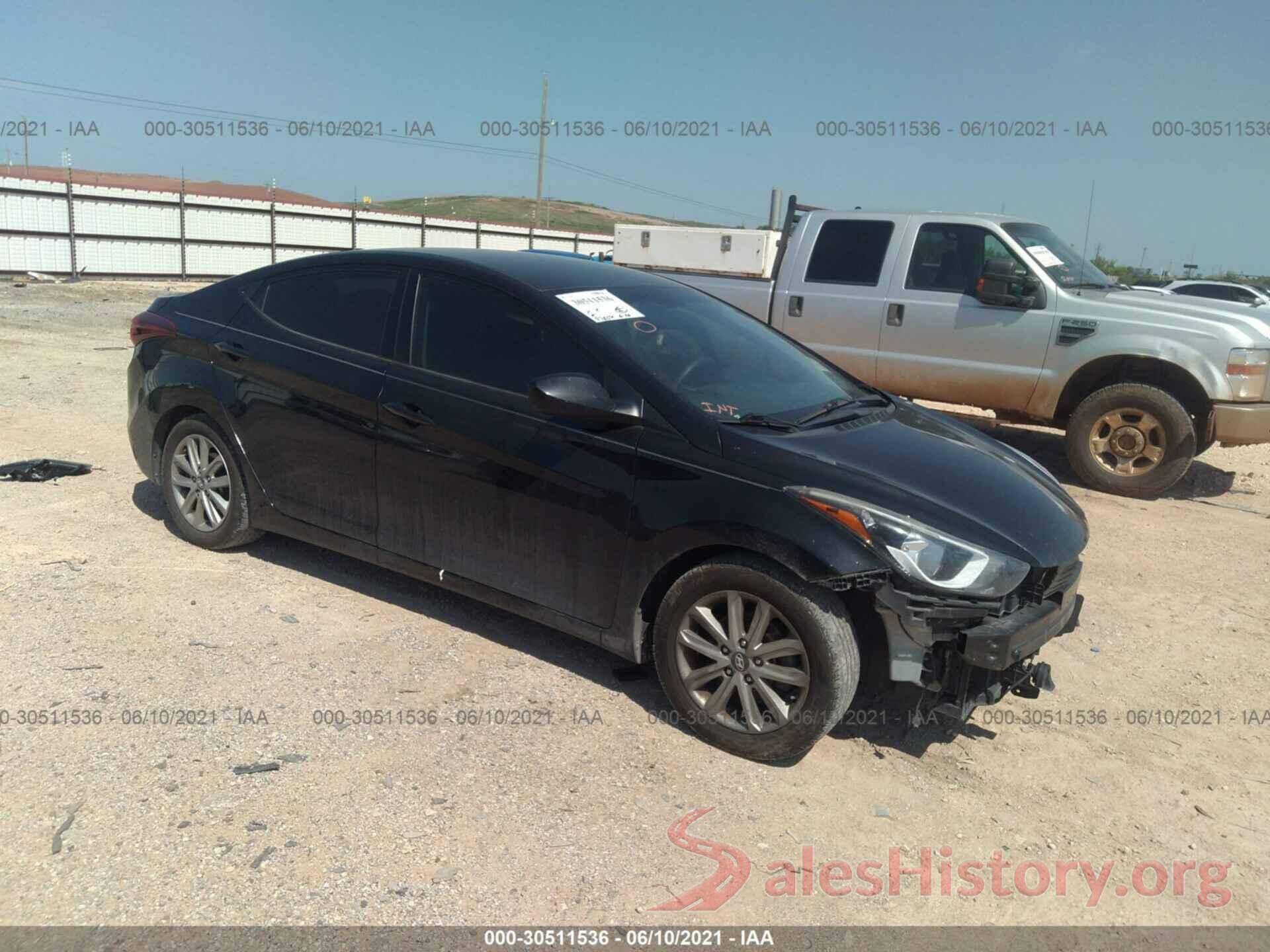 KMHDH4AE8GU530159 2016 HYUNDAI ELANTRA