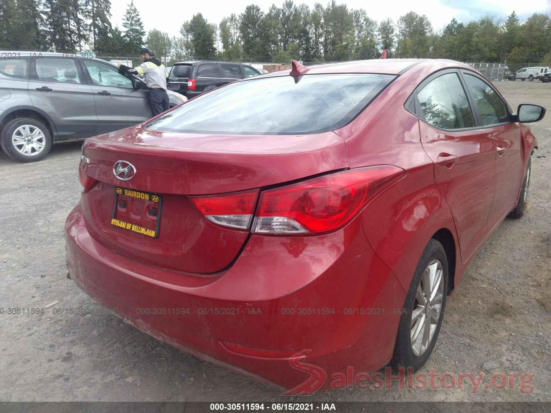 KMHDH4AE3GU476690 2016 HYUNDAI ELANTRA