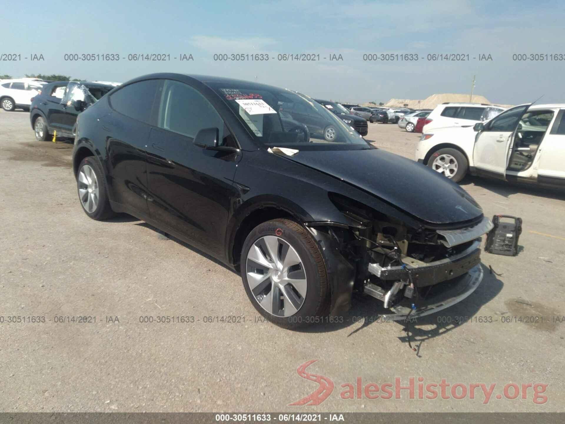 5YJYGDEE6MF146615 2021 TESLA MODEL Y