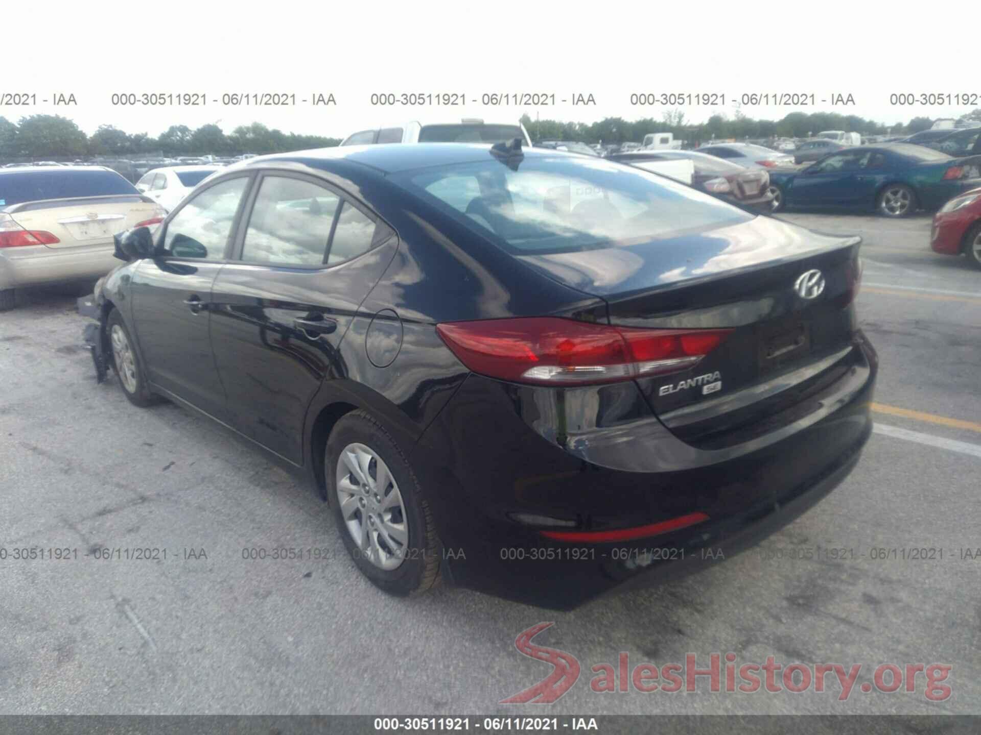 KMHD74LF9HU125549 2017 HYUNDAI ELANTRA