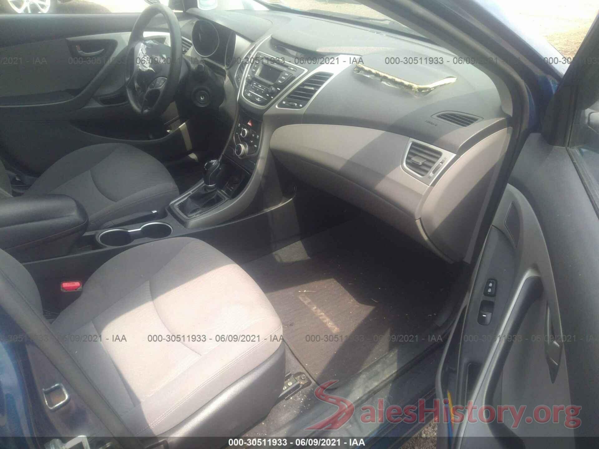 KMHDH4AE5GU543080 2016 HYUNDAI ELANTRA