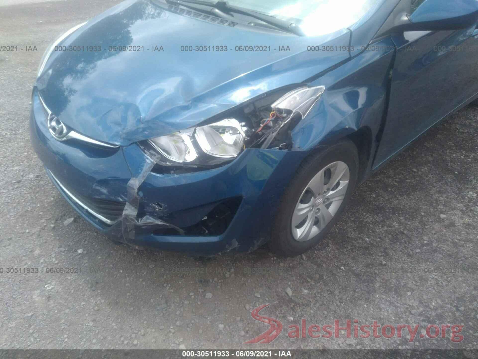 KMHDH4AE5GU543080 2016 HYUNDAI ELANTRA