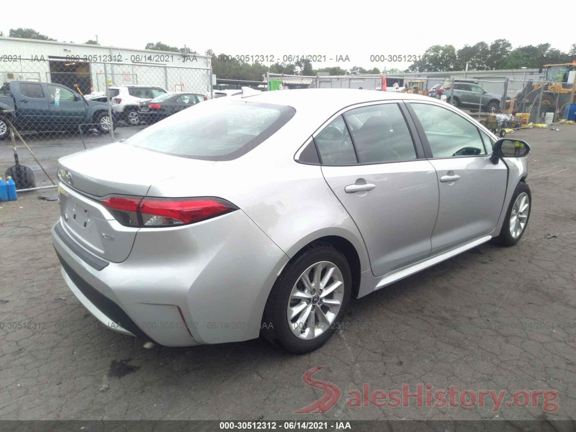 5YFFPRAE2LP081372 2020 TOYOTA COROLLA