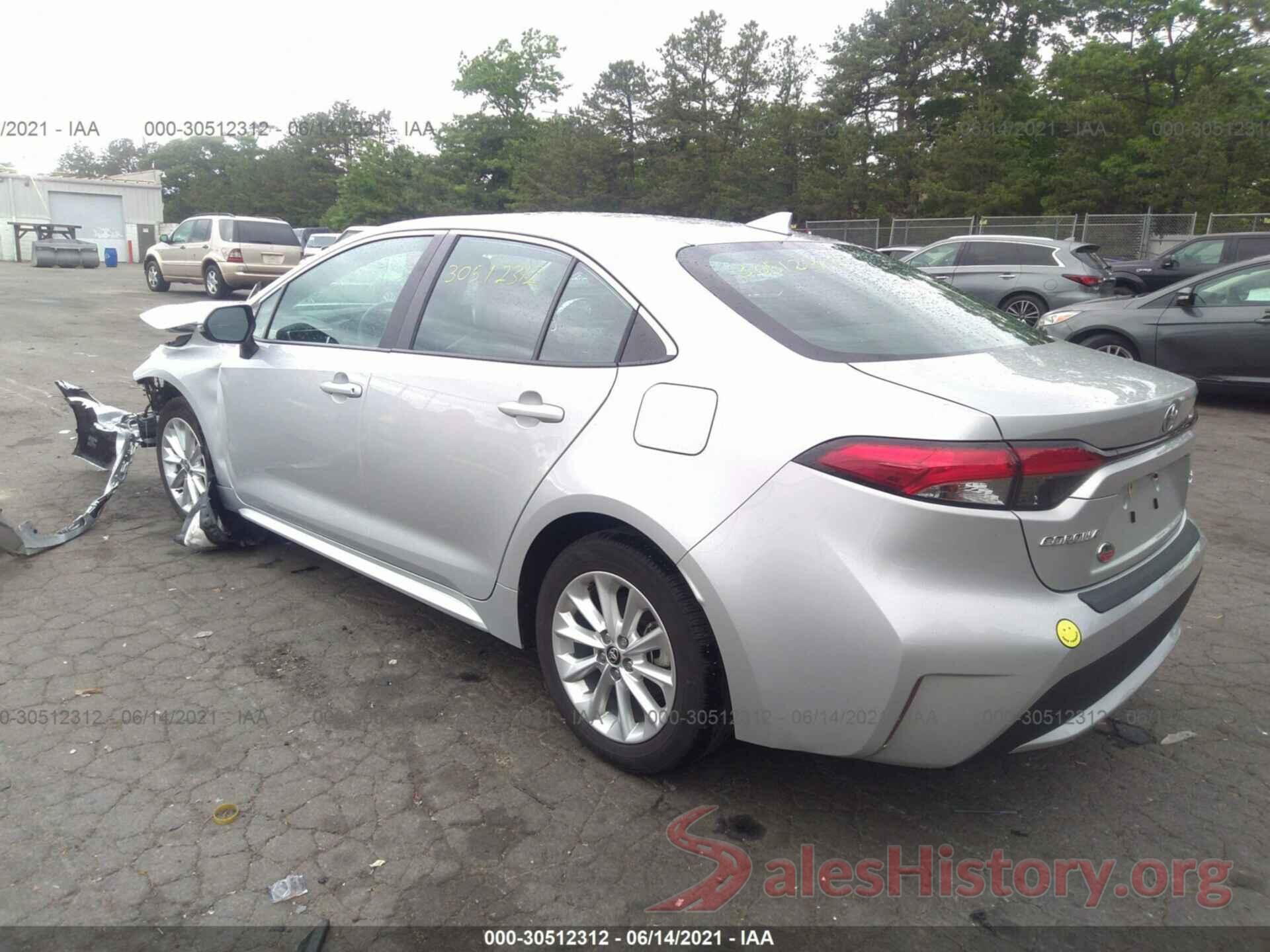 5YFFPRAE2LP081372 2020 TOYOTA COROLLA