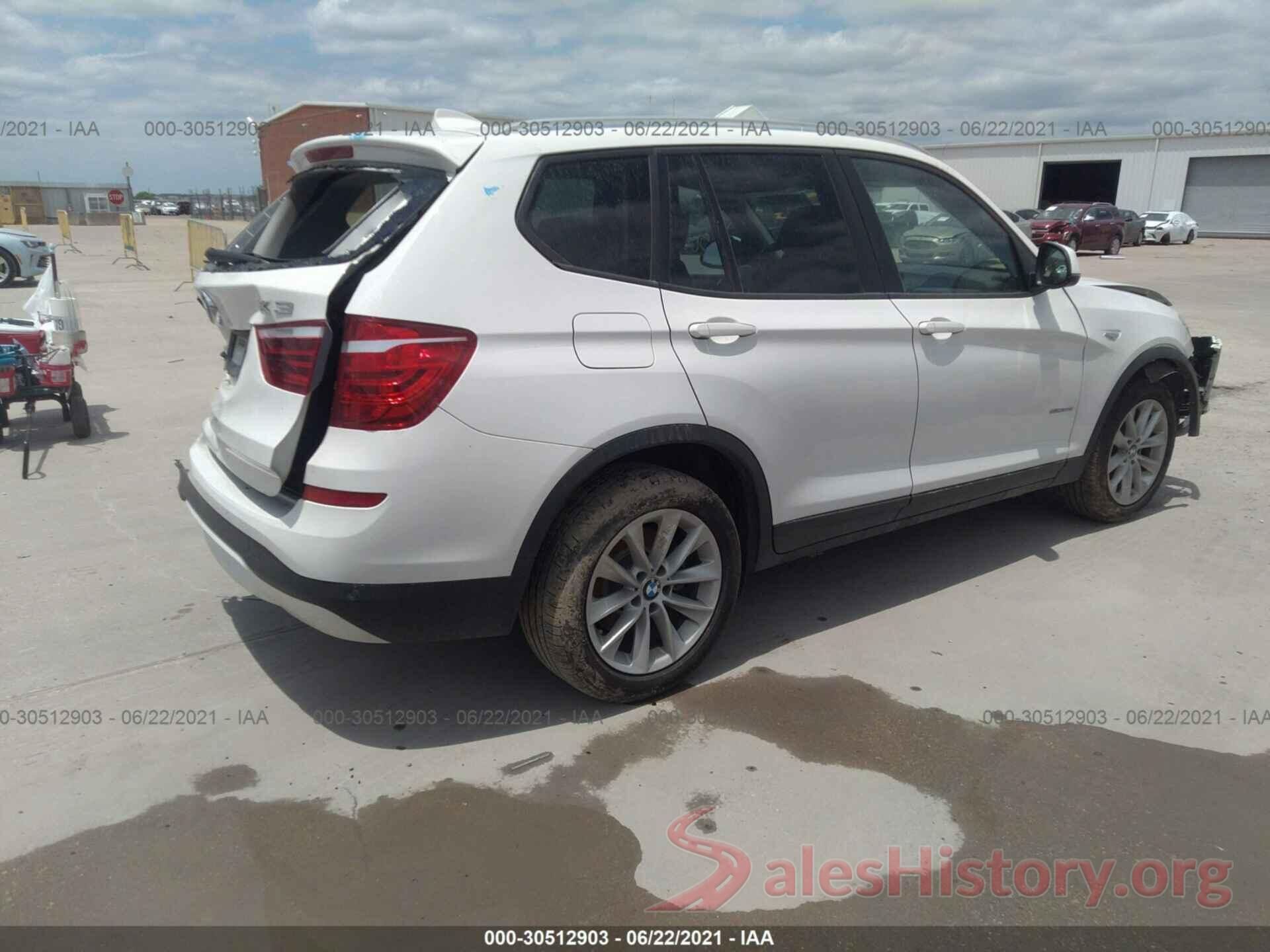 5UXWZ7C57G0T43106 2016 BMW X3