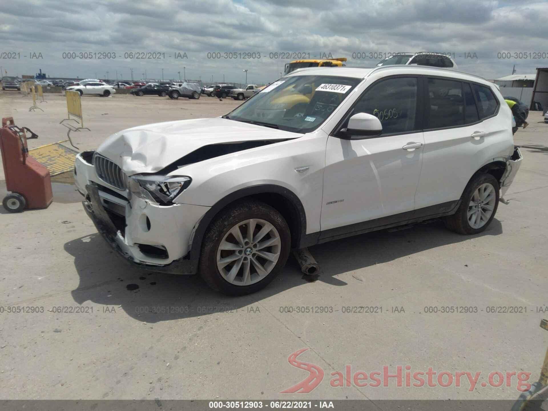 5UXWZ7C57G0T43106 2016 BMW X3