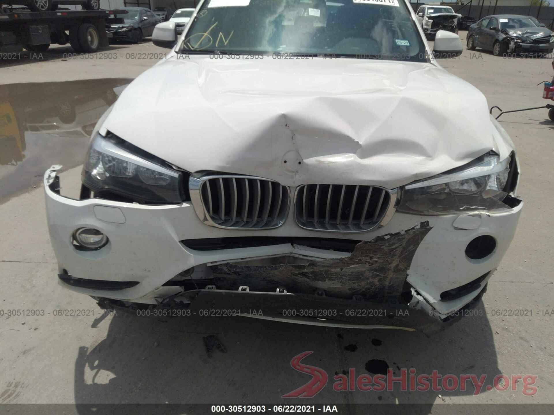 5UXWZ7C57G0T43106 2016 BMW X3