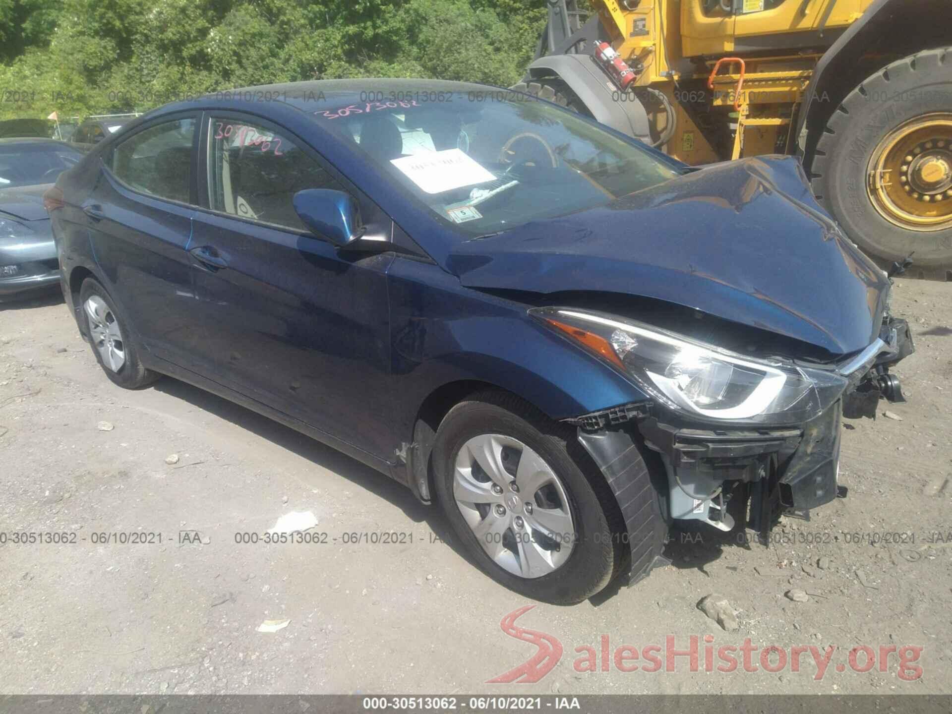 5NPDH4AE5GH773023 2016 HYUNDAI ELANTRA