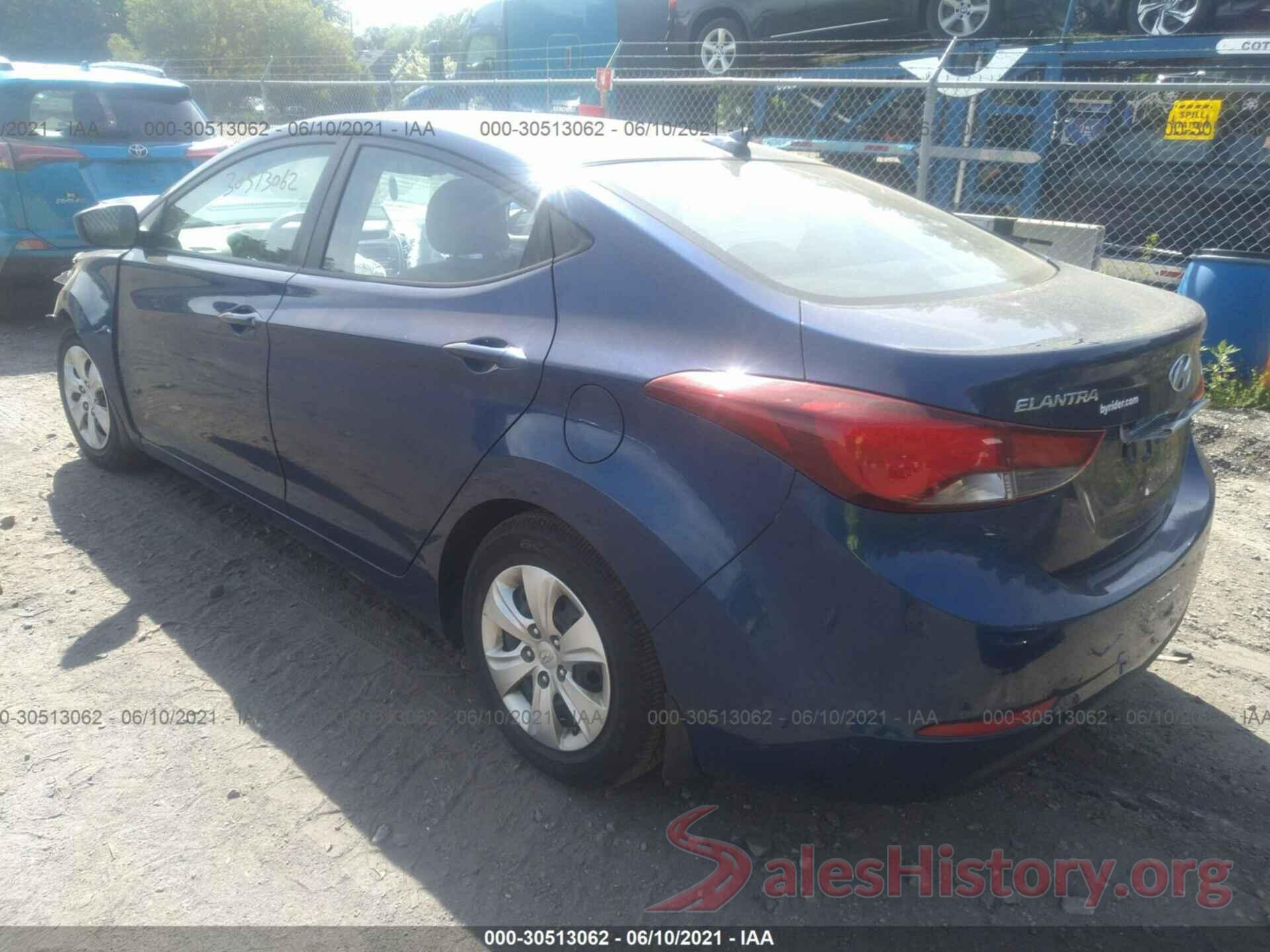 5NPDH4AE5GH773023 2016 HYUNDAI ELANTRA