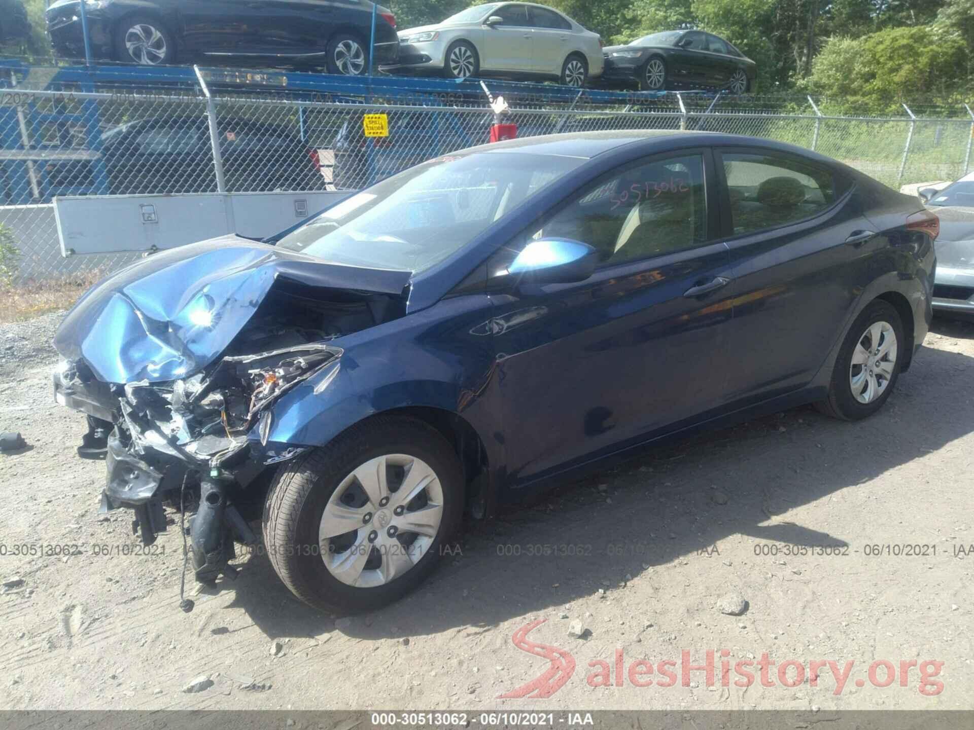 5NPDH4AE5GH773023 2016 HYUNDAI ELANTRA