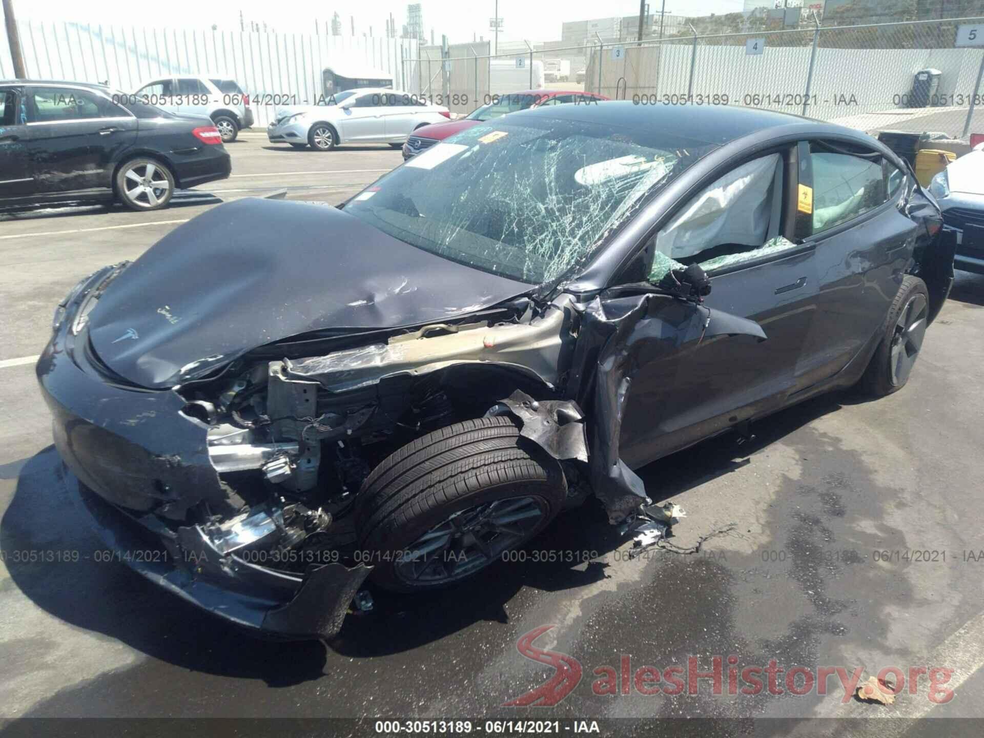 5YJ3E1EA1MF872975 2021 TESLA MODEL 3