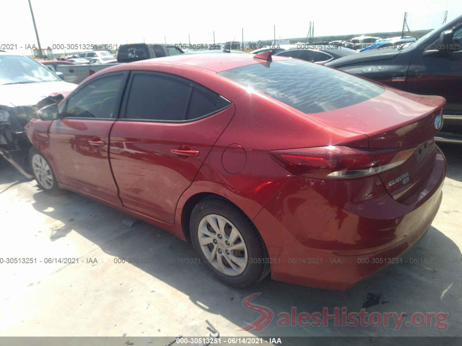 5NPD74LF8HH123435 2017 HYUNDAI ELANTRA