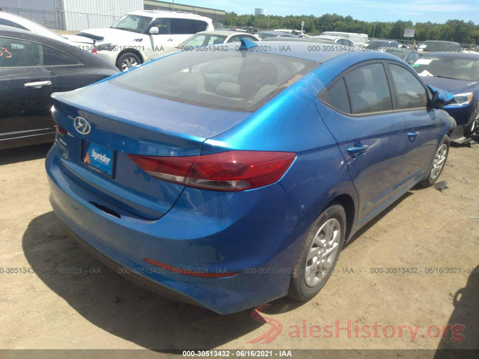 5NPD74LF8HH205729 2017 HYUNDAI ELANTRA