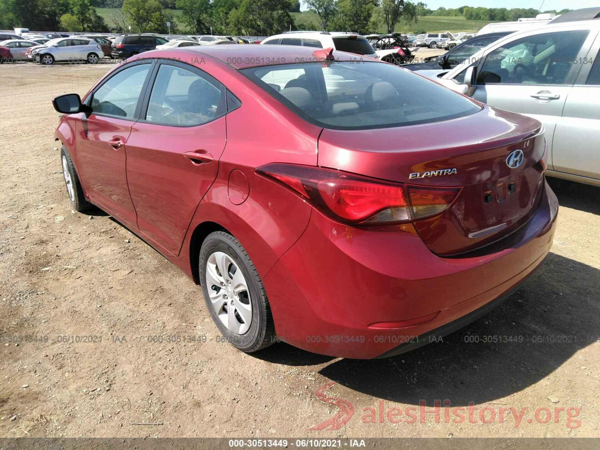 5NPDH4AE5GH736103 2016 HYUNDAI ELANTRA