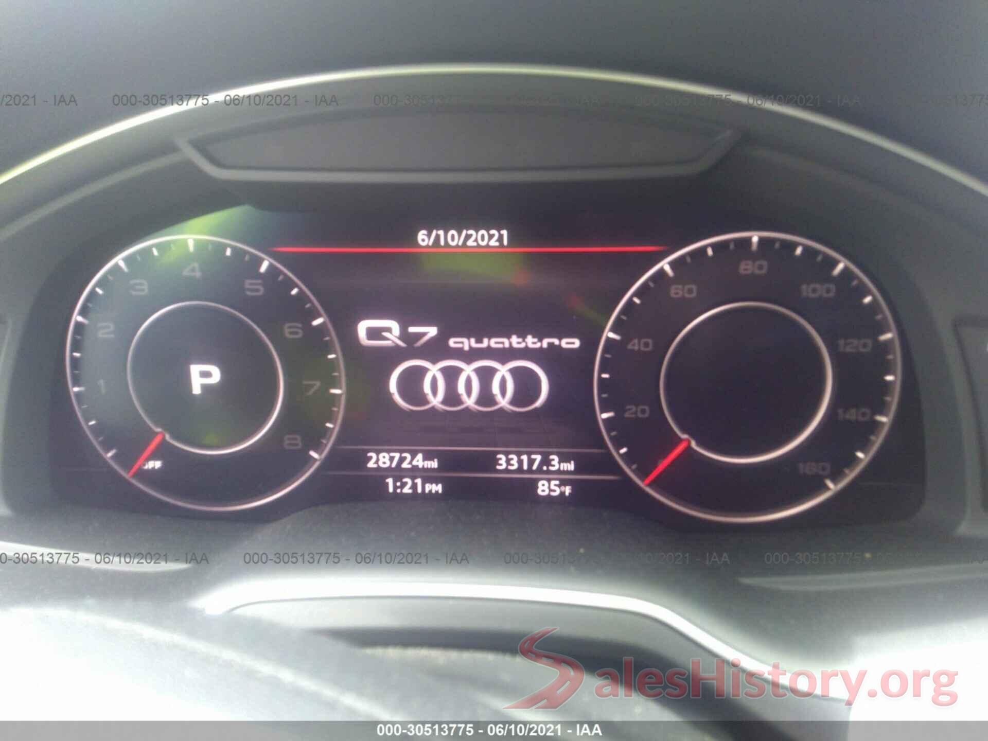 WA1LHAF77KD016850 2019 AUDI Q7