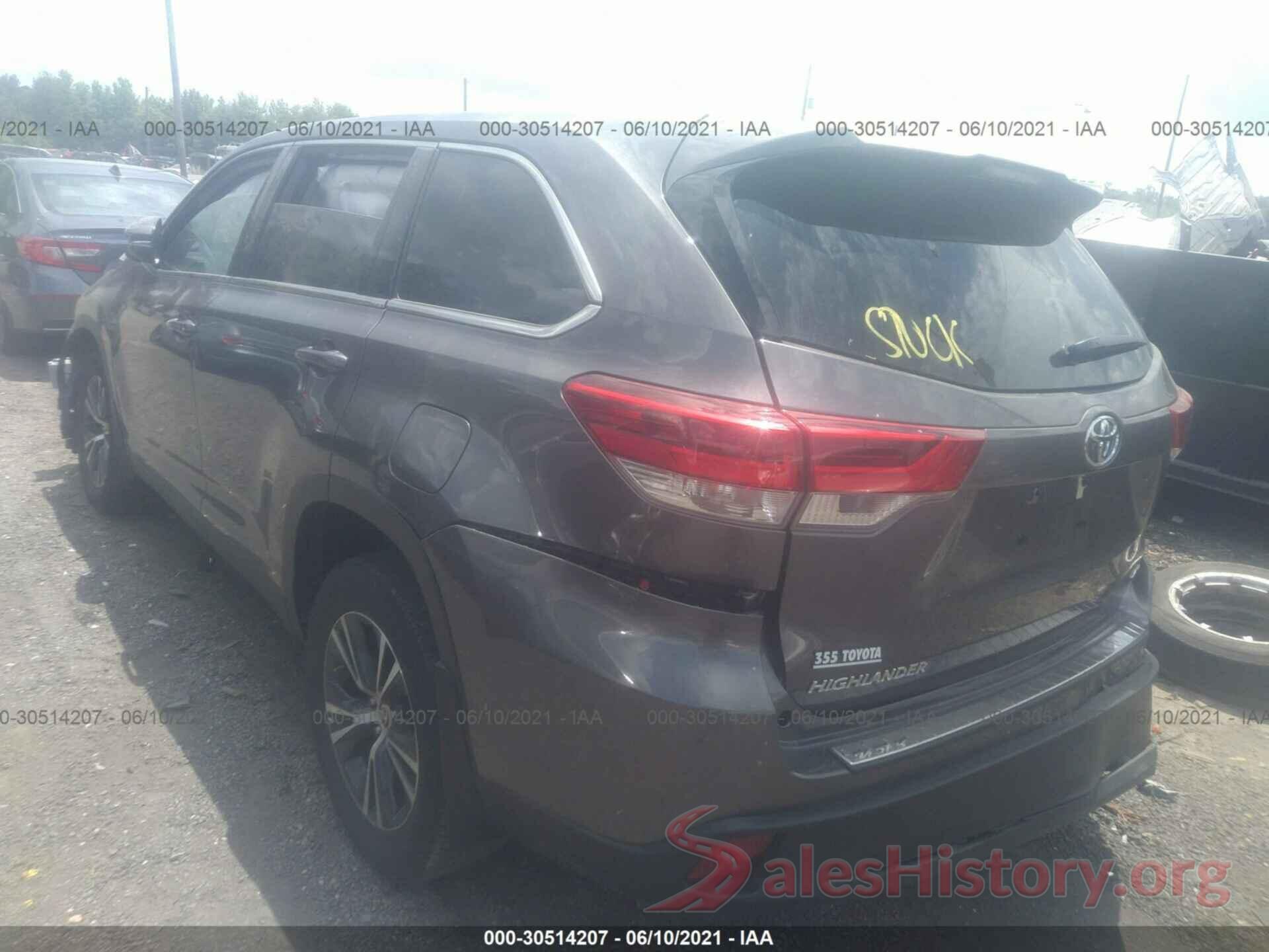 5TDBZRFH2KS743419 2019 TOYOTA HIGHLANDER