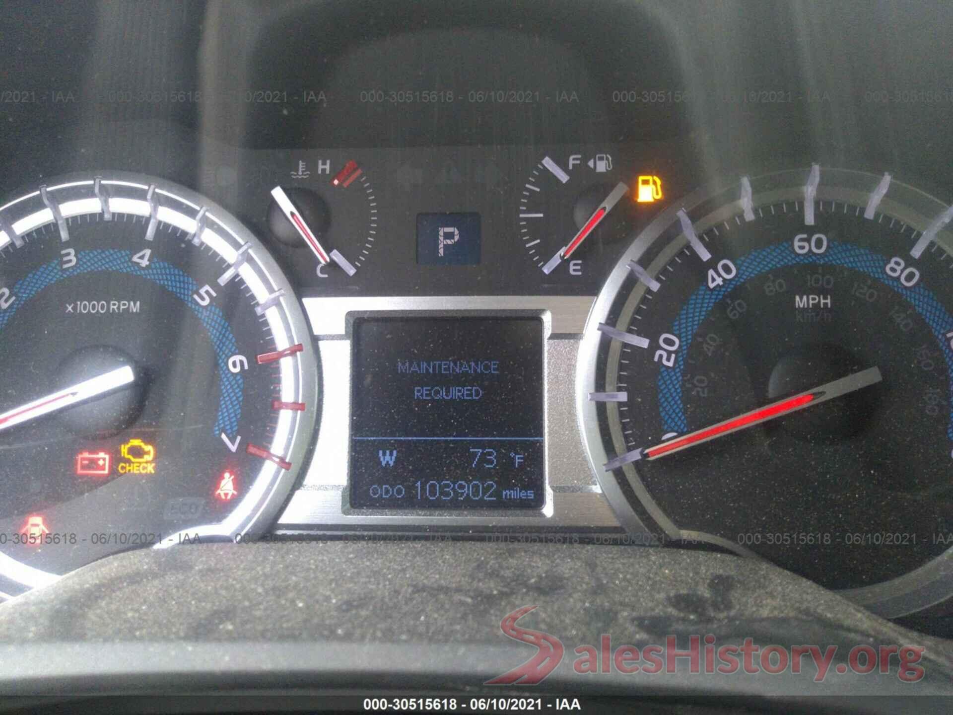 JTEBU5JR4G5303900 2016 TOYOTA 4RUNNER