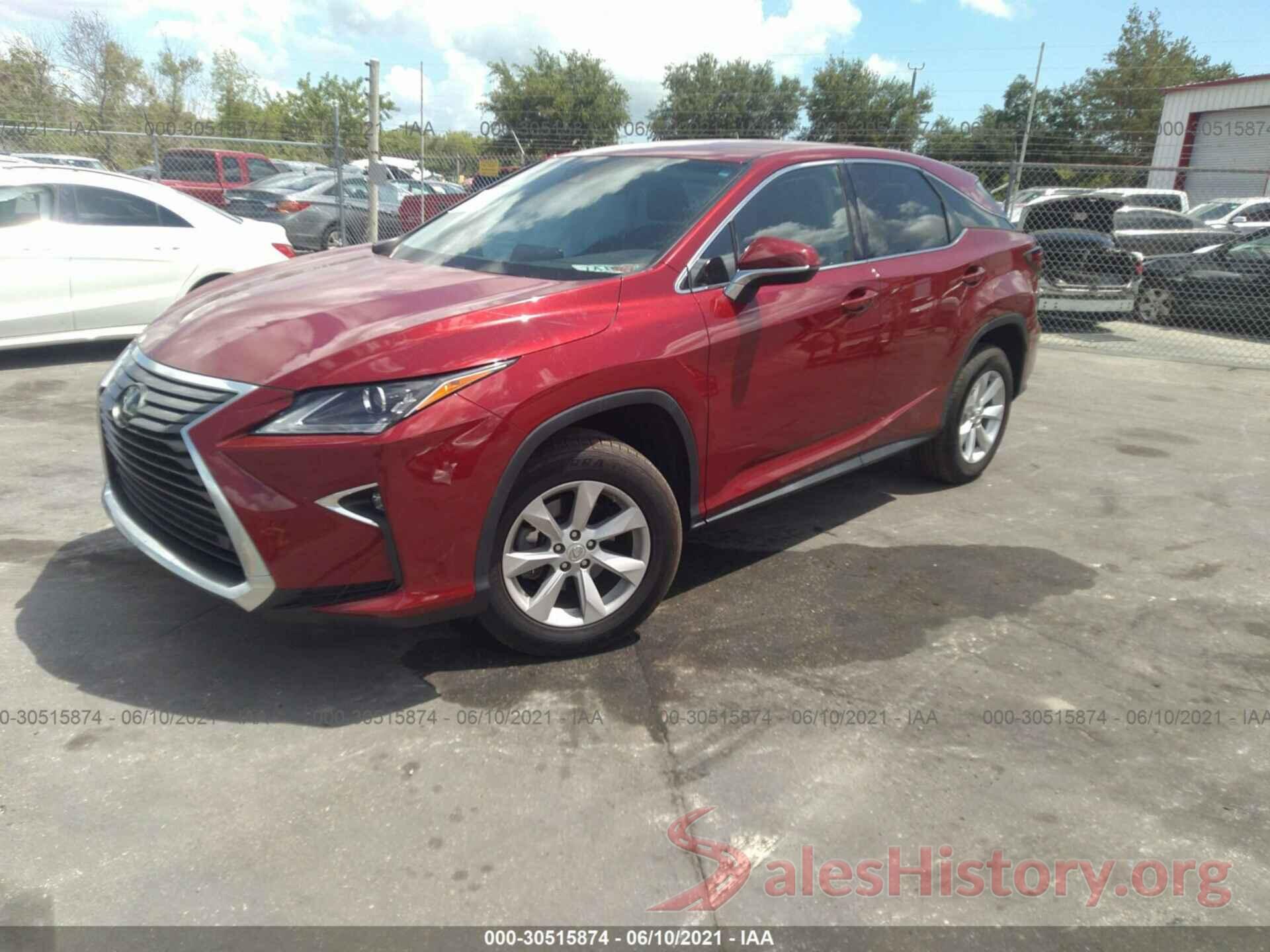 2T2ZZMCA3HC085180 2017 LEXUS RX