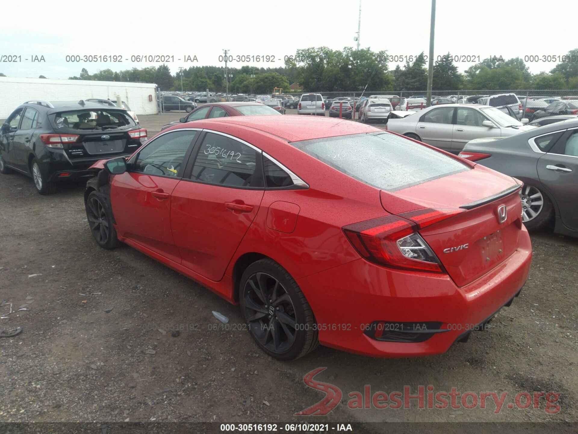 2HGFC2F80KH537185 2019 HONDA CIVIC SEDAN