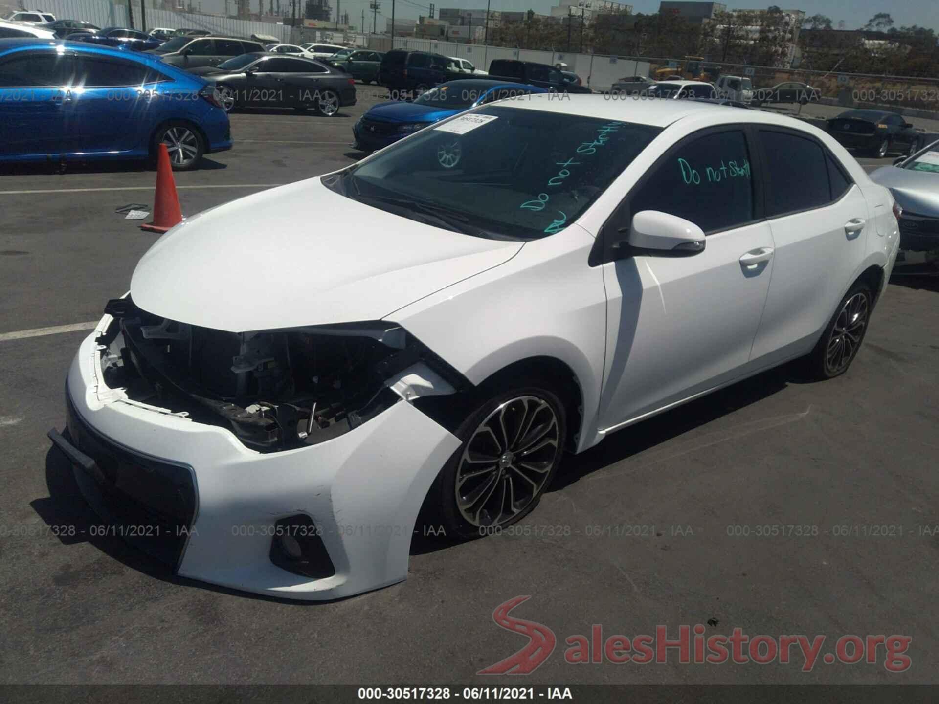 5YFBURHE9GP517413 2016 TOYOTA COROLLA