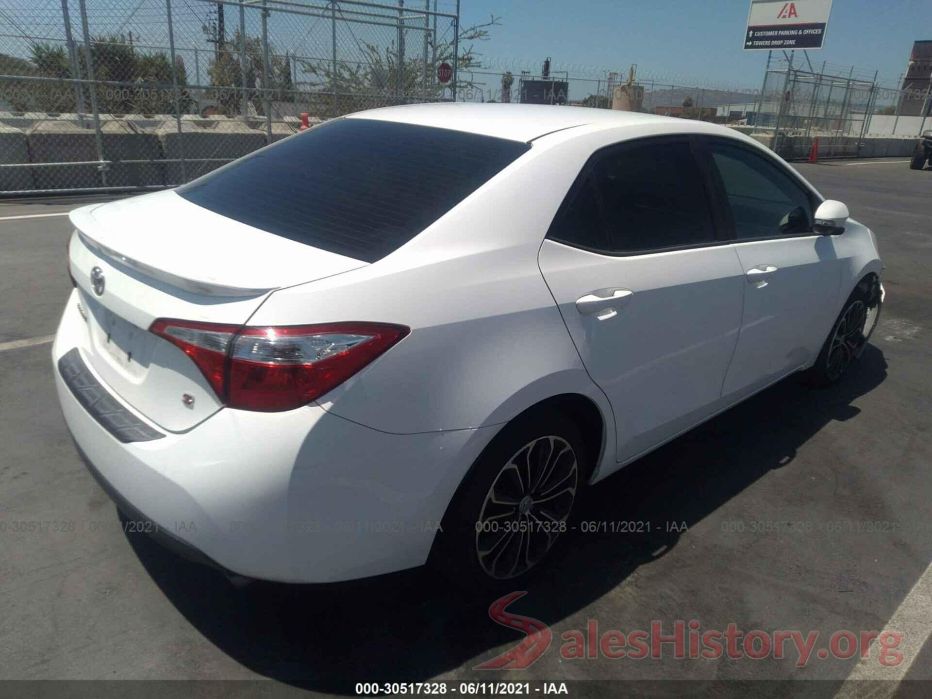 5YFBURHE9GP517413 2016 TOYOTA COROLLA