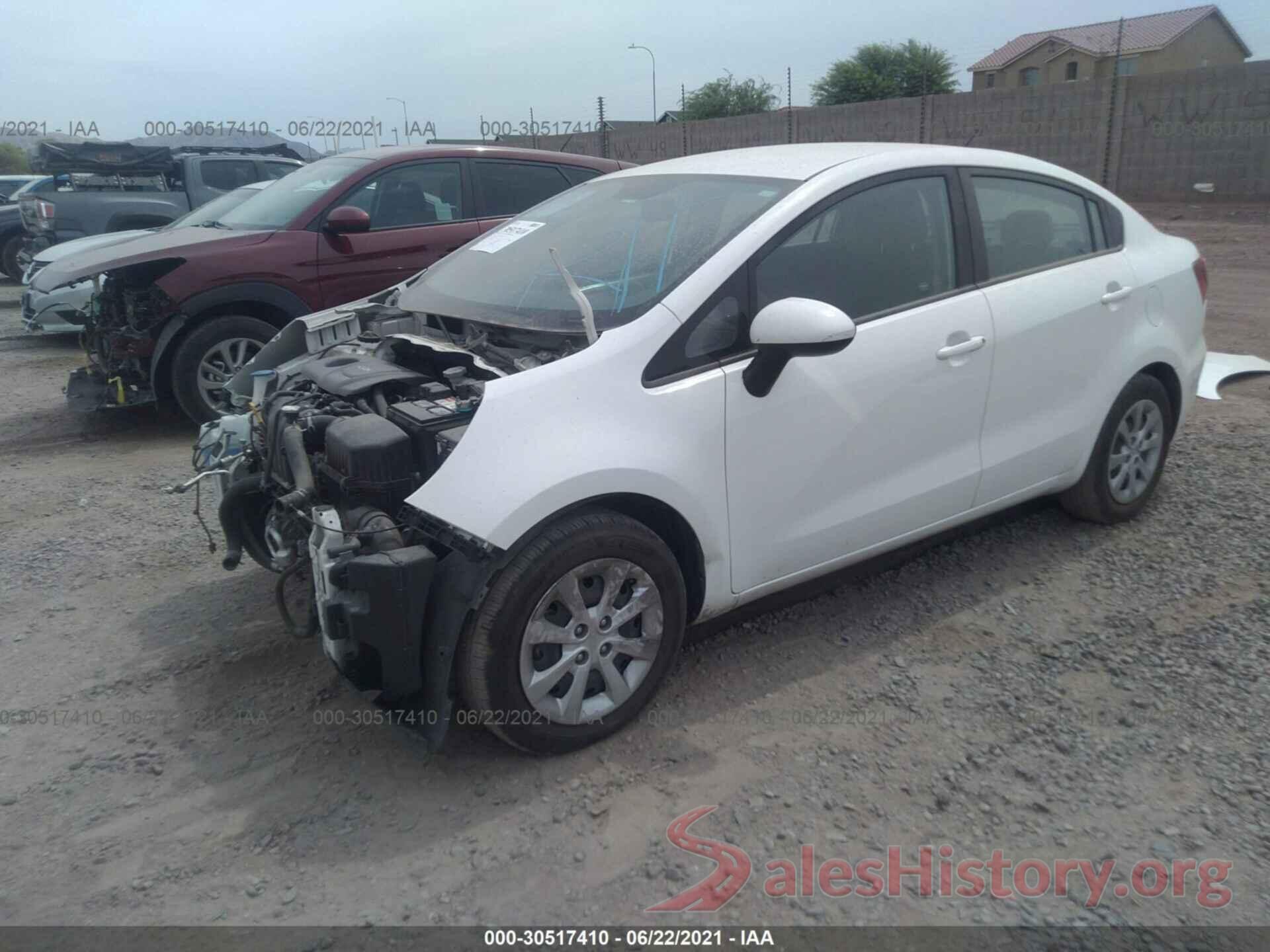 KNADM4A37H6016076 2017 KIA RIO