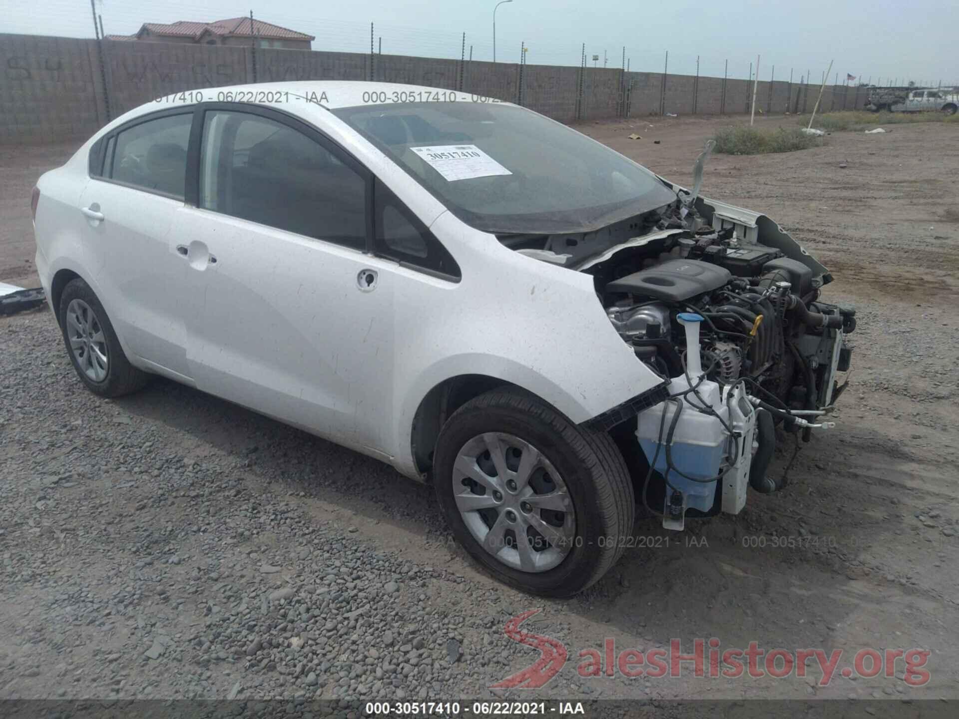 KNADM4A37H6016076 2017 KIA RIO